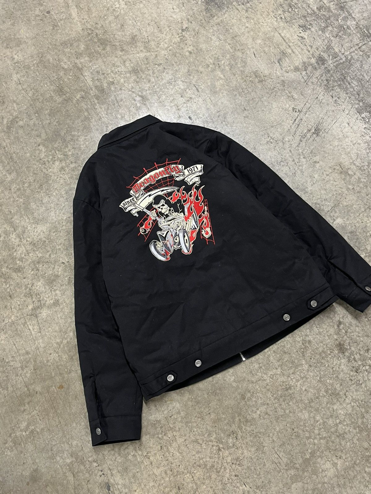 Dragonfly × Vintage Vintage dragon fly biker zip up jacket Harley style rare Size US XXL / EU 58 / 5 - 1 Thumbnail