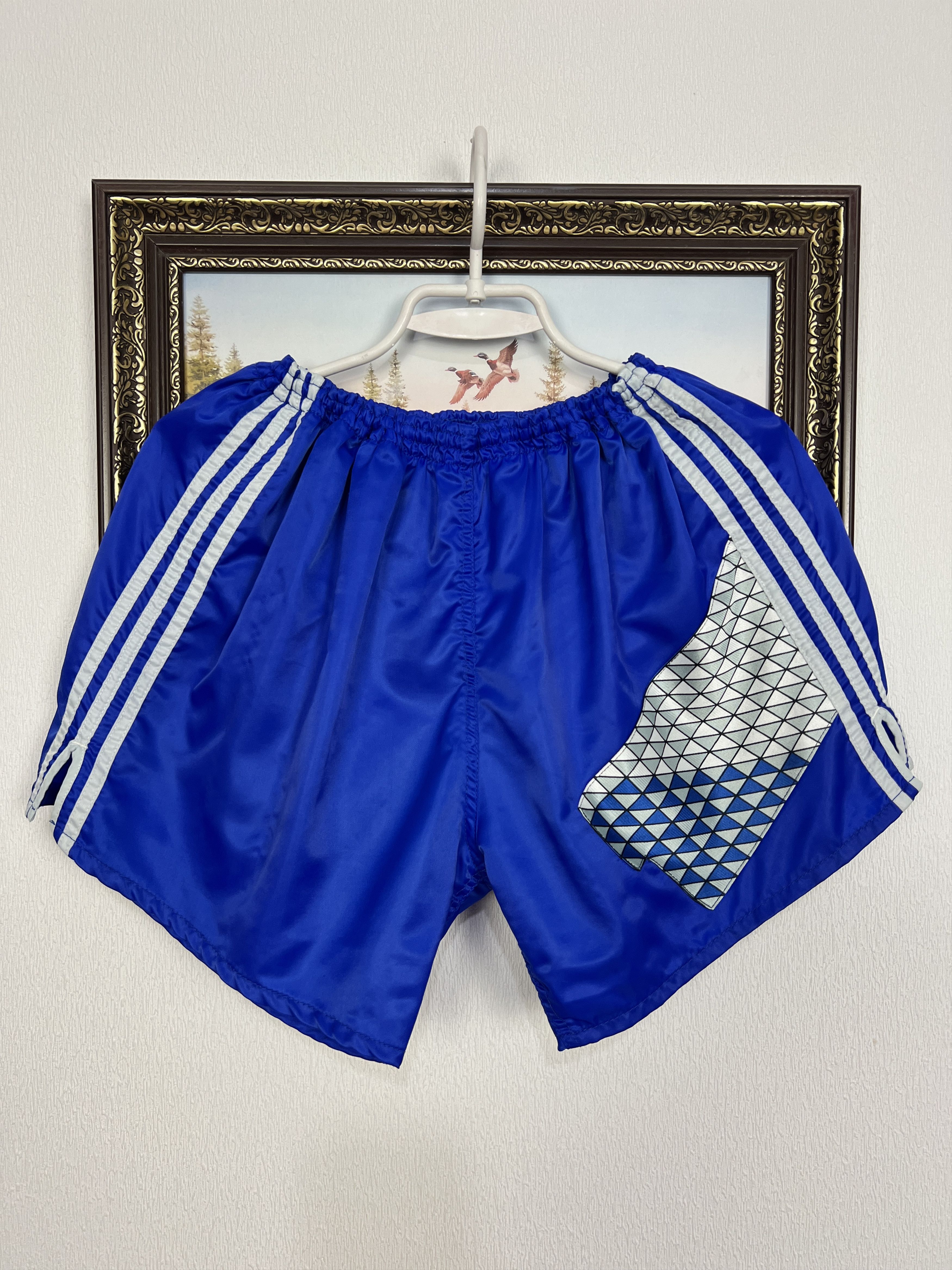 Adidas Vintage 90's Nylon Run Athletic Shorts Sport Hype Rare Size US 32 / EU 48 - 1 Thumbnail