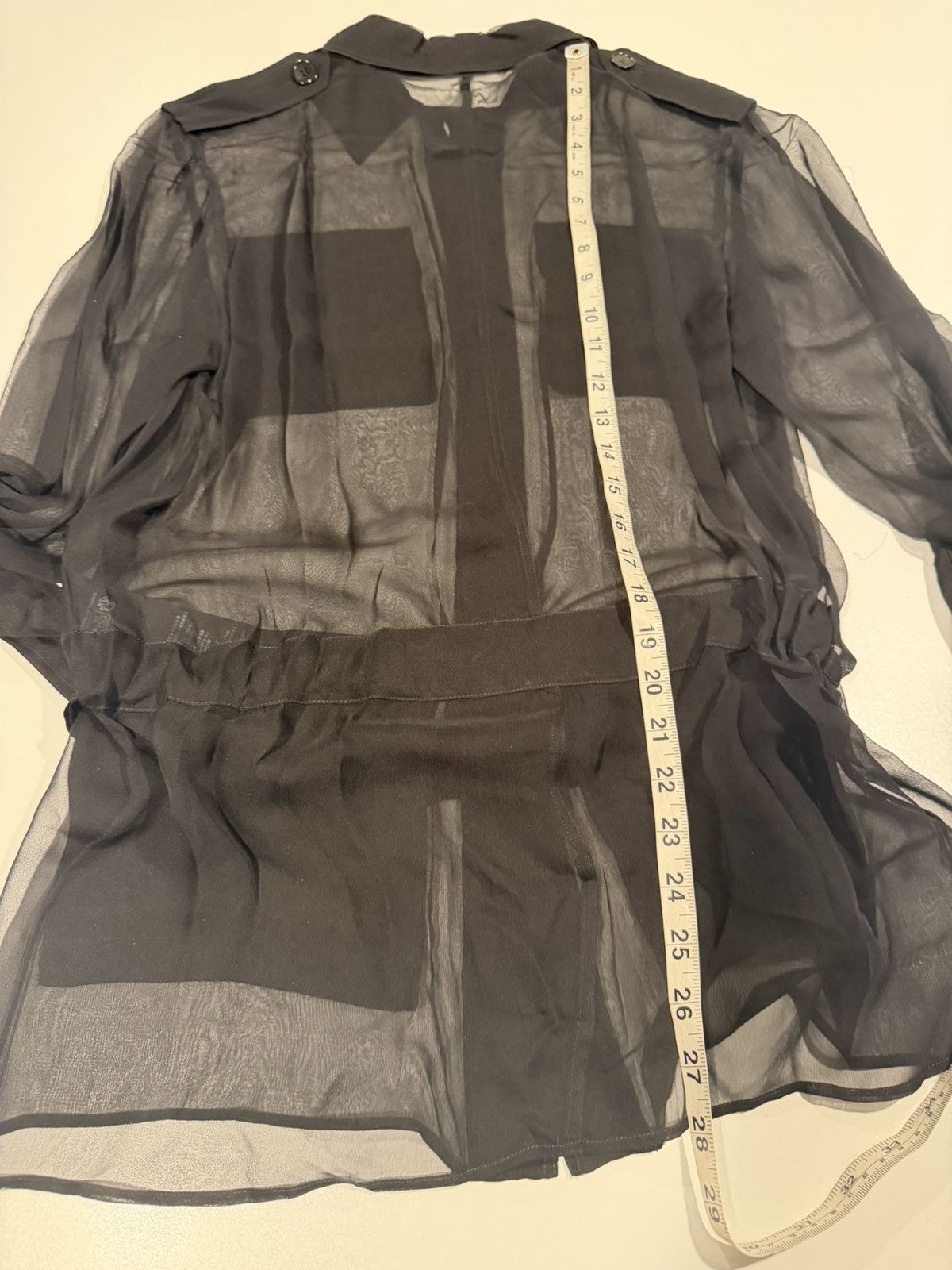 Saint Laurent Paris Saint laurent sheer transparent silk shirt. 38/15. $5100 Size US S / EU 44-46 / 1 - 11 Thumbnail