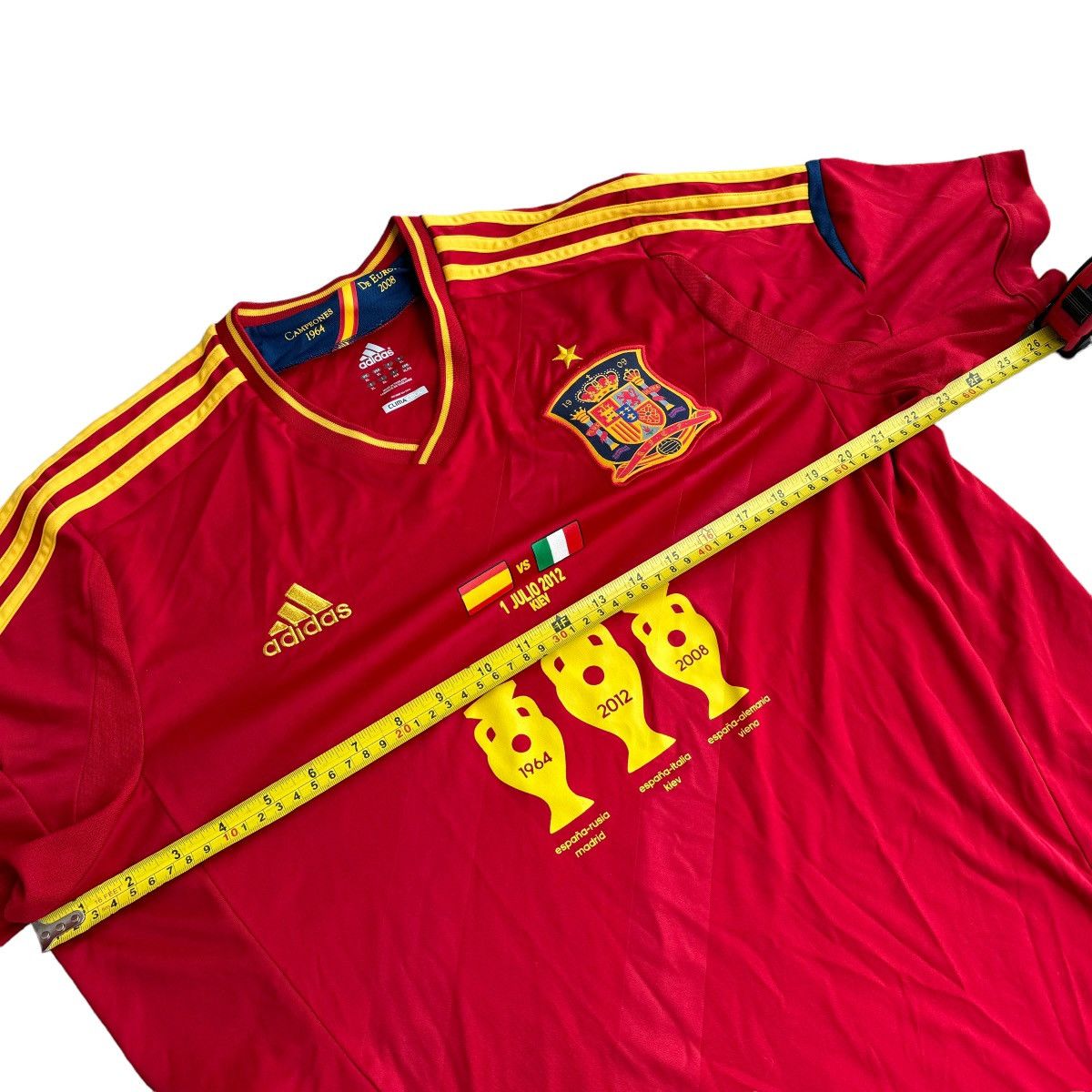 Adidas Euro Final 2012 Spain vs Italy Adidas Soccer Jersey Y2K 00s Size US XL / EU 56 / 4 - 10 Thumbnail