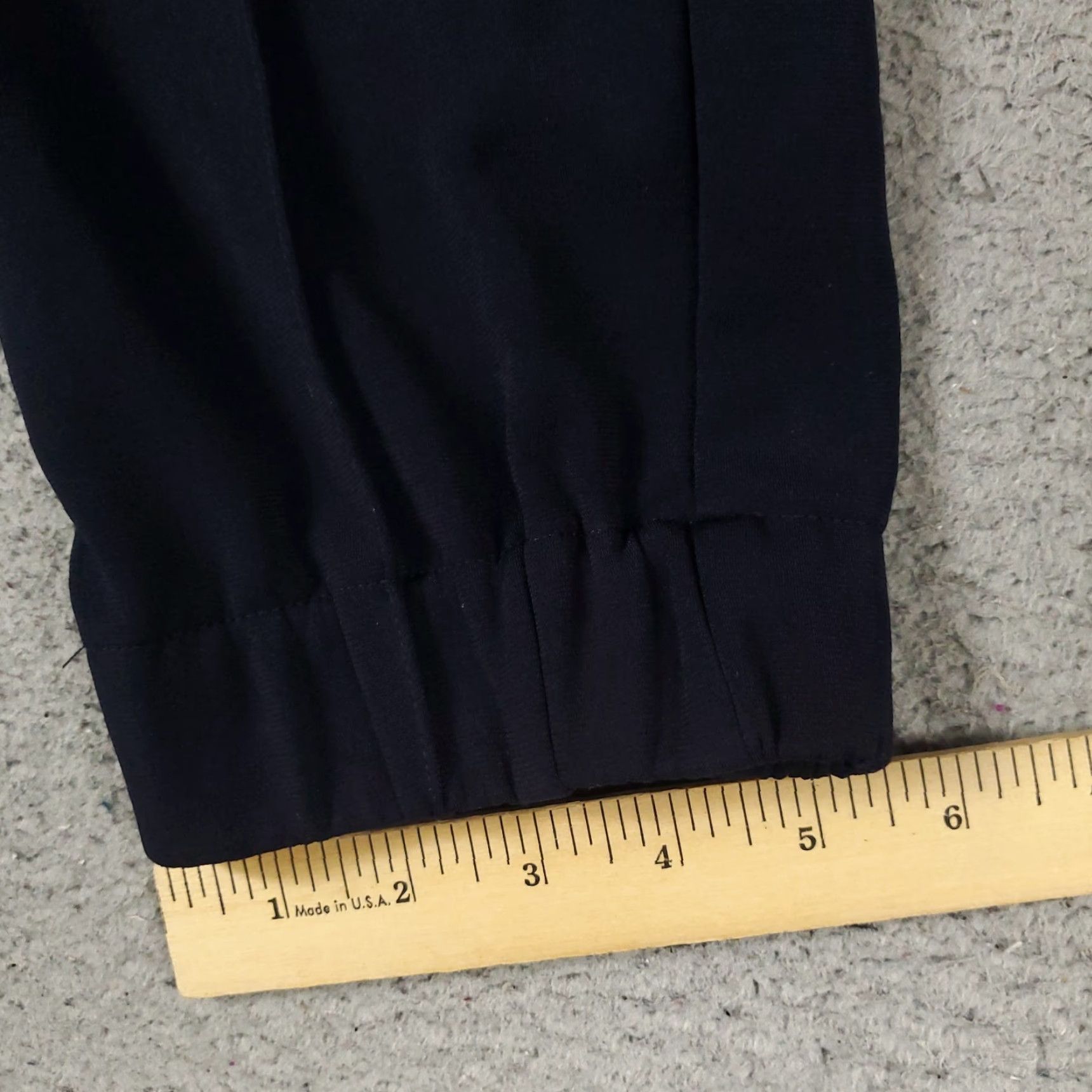 BUGATCHI BUGATCHI Pants Mens 35x29 Navy Blue Stretch Slash Pocket Tapered Chino Jogger Size US 35 - 6 Thumbnail