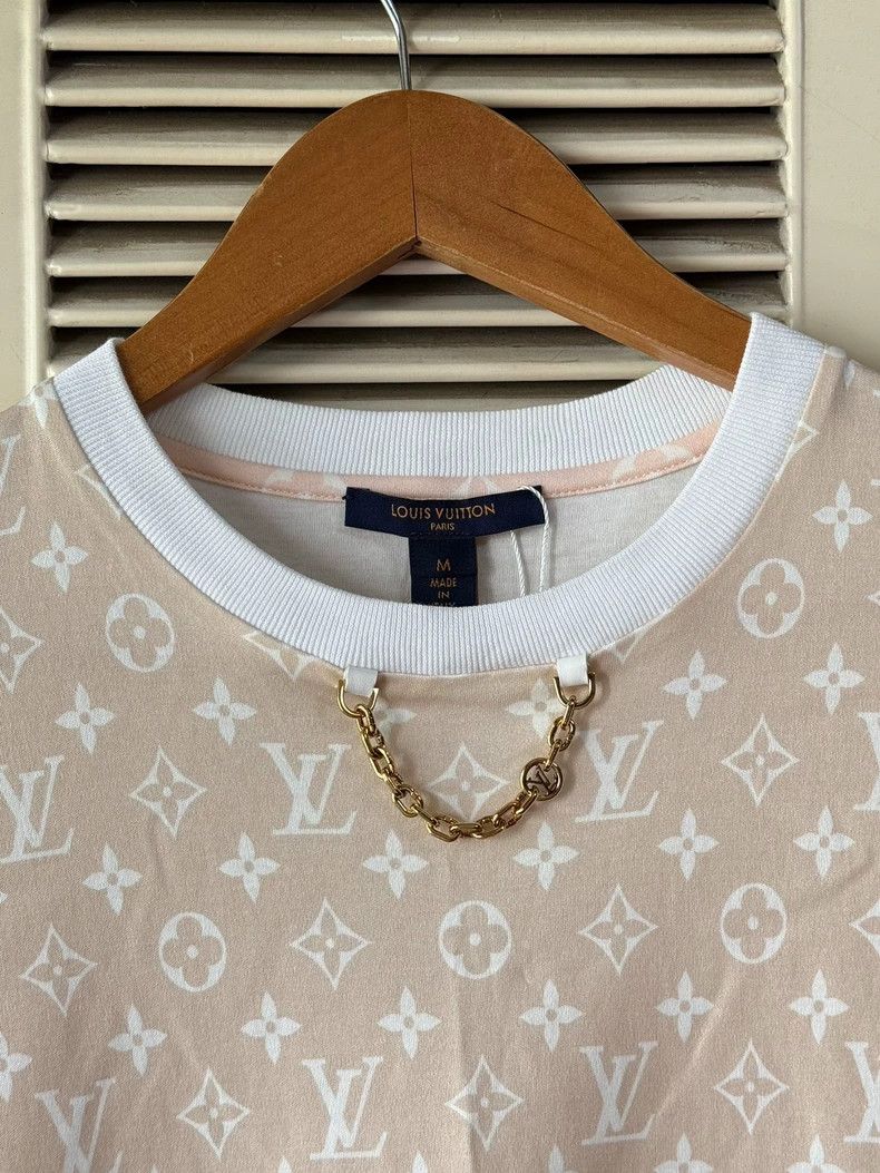 Louis Vuitton LOUIS VUITTON Color-block presbyopic chain short sleeve T-s Size M / US 6-8 / IT 42-44 - 3 Thumbnail