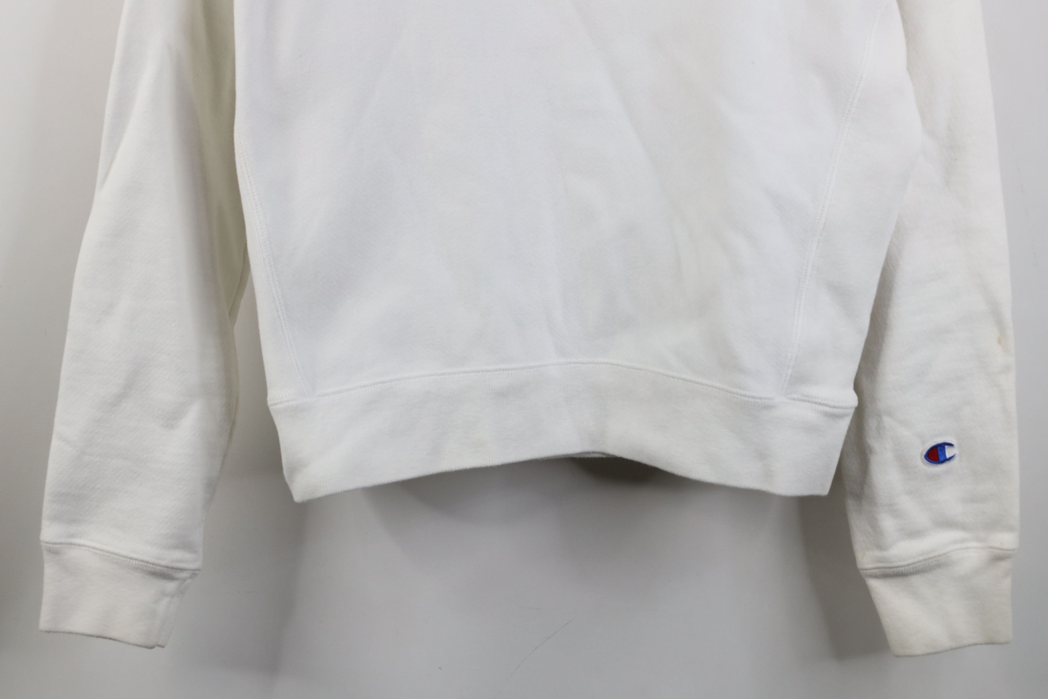 Champion Vintage Y2K Champion Reverse Weave Heavy Sweatshirt White Size M / US 6-8 / IT 42-44 - 3 Thumbnail