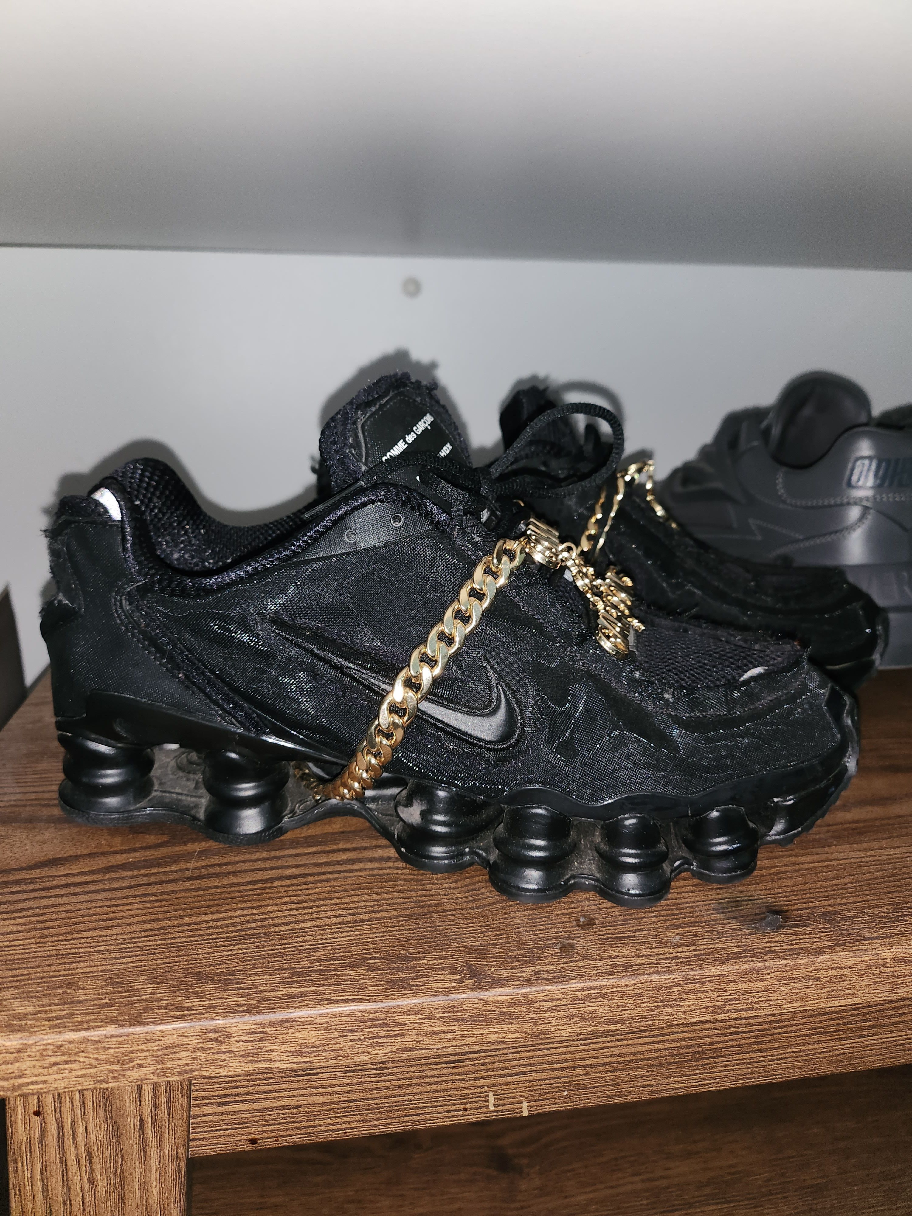 Comme Des Garcons Nike Shox Black | Grailed