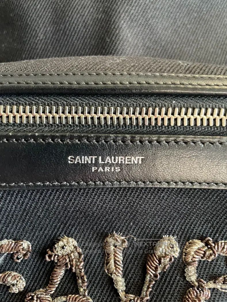 Saint Laurent Paris Saint Laurent Paris Embroidered Double-Shoulder Bag Size ONE SIZE - 4 Thumbnail