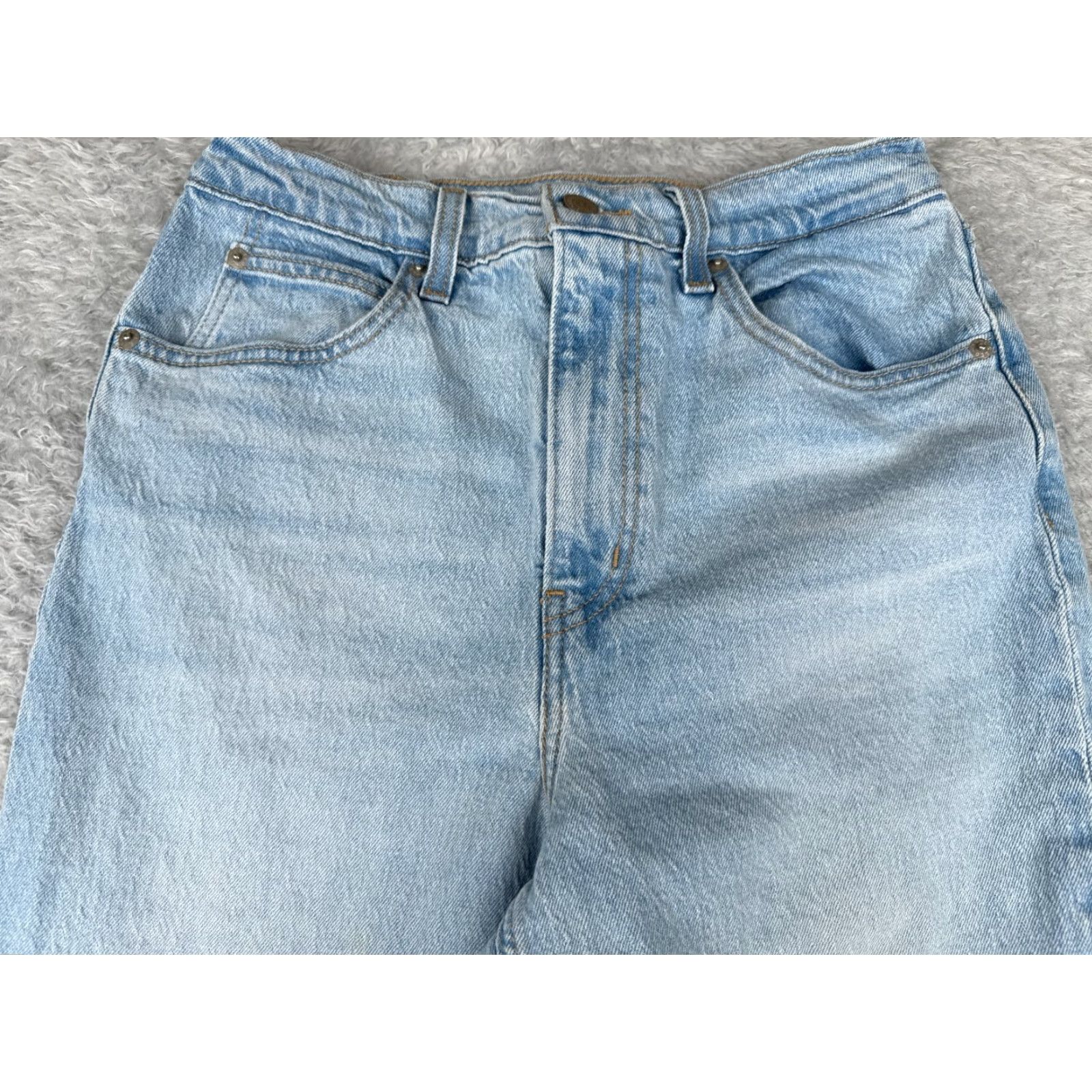 Levi's Levi's Women's Jeans 28 Blue Light Wash Denim Straight Fit High Rise 70s Retro Style Size 28" / US 6 / IT 42 - 4 Thumbnail