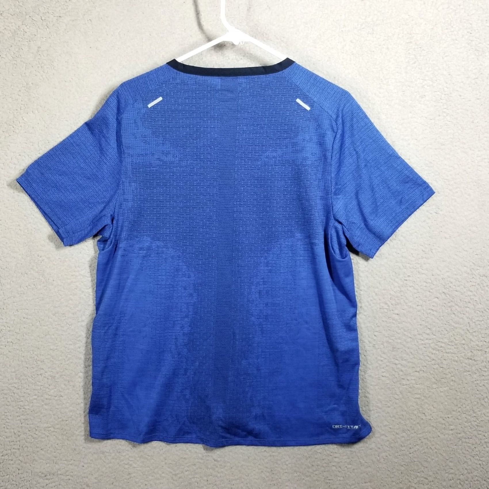 Nike Nike Dri-FIT ADV TechKnit Ultra Running Training Shirt Mens L Blue Size US L / EU 52-54 / 3 - 2 Thumbnail