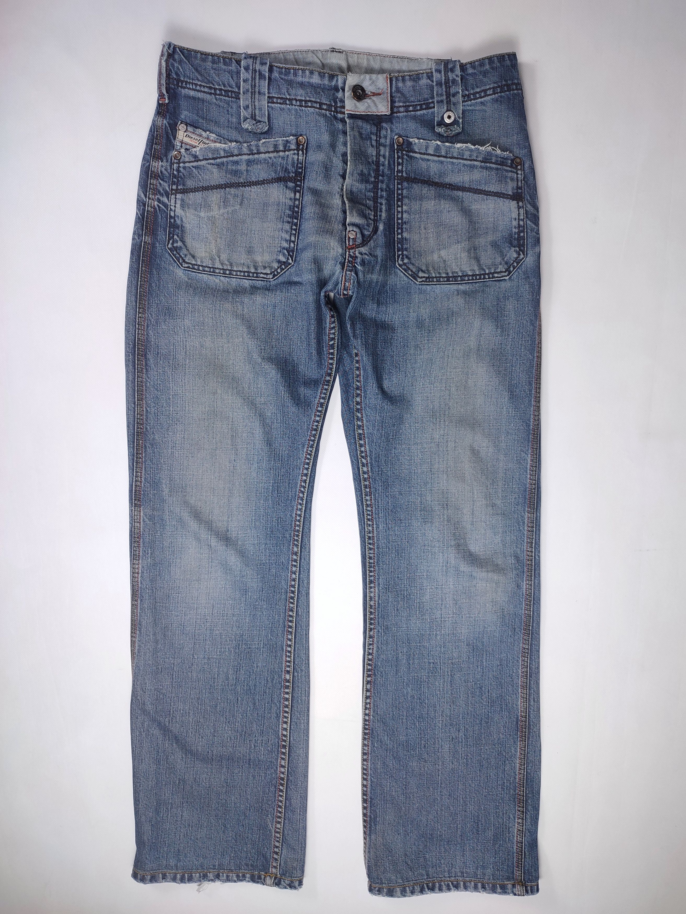 Diesel Diesel Moorix Washed Straight Damaged Denim Pants Size US 30 / EU 46 - 5 Thumbnail