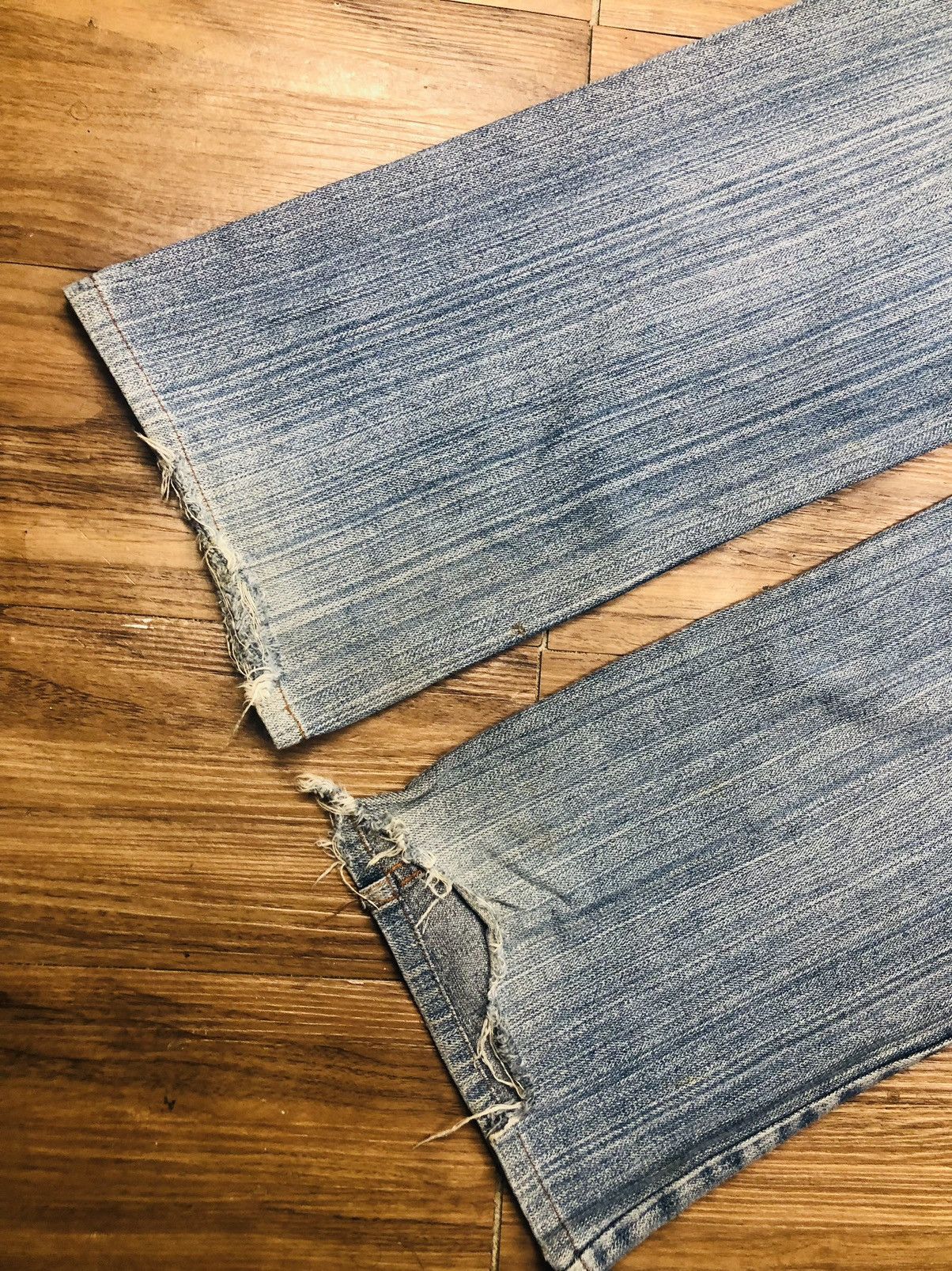 Japanese Brand Mulkul Jeans Y2K Distressed Baggy Denim (38) Size US 30 / EU 46 - 15 Thumbnail