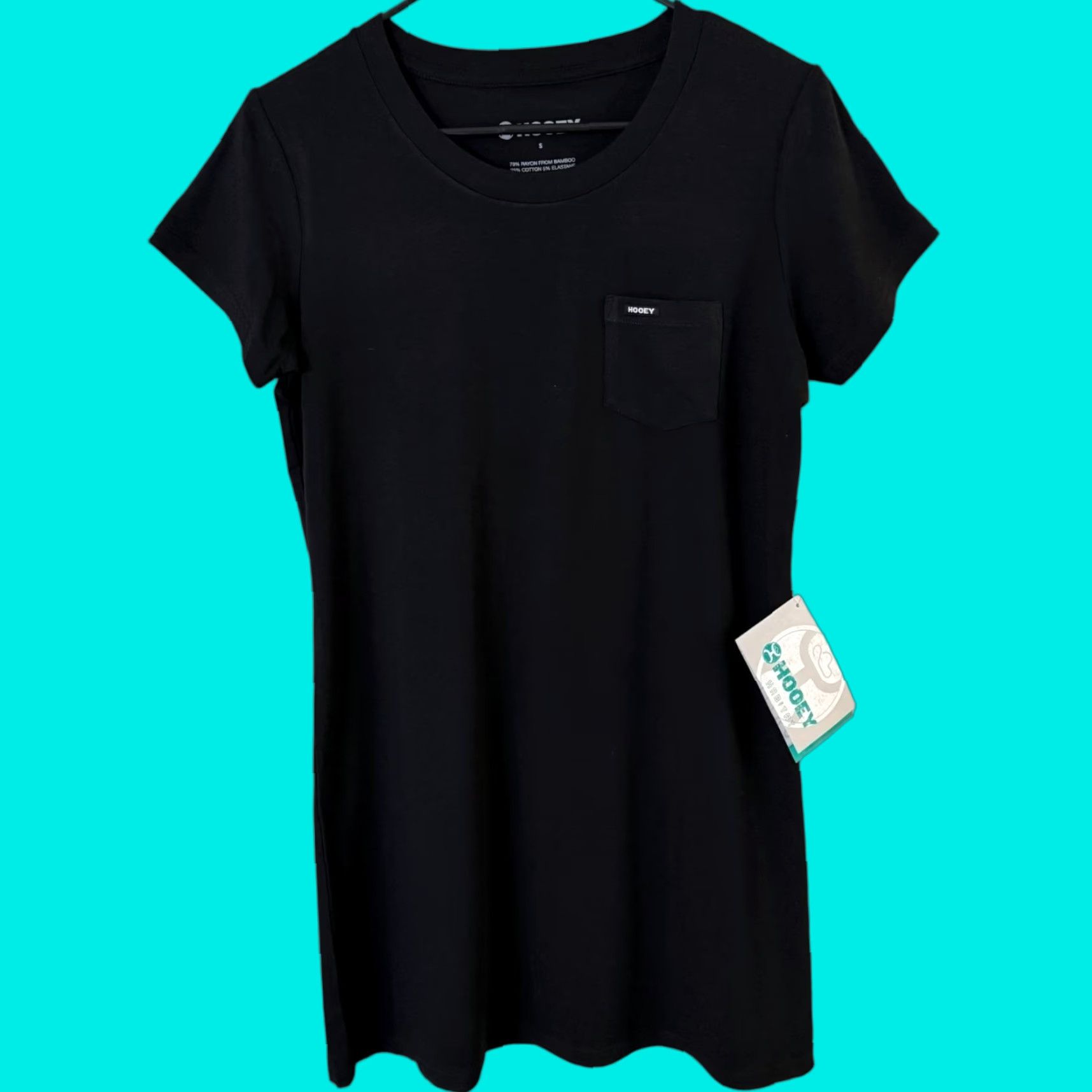 Vintage VINTAGE Hooey Sayulita Bamboo T-Shirt Dress Black Women's Size Small Casual Beach Size S / US 4 / IT 40 - 1 Thumbnail