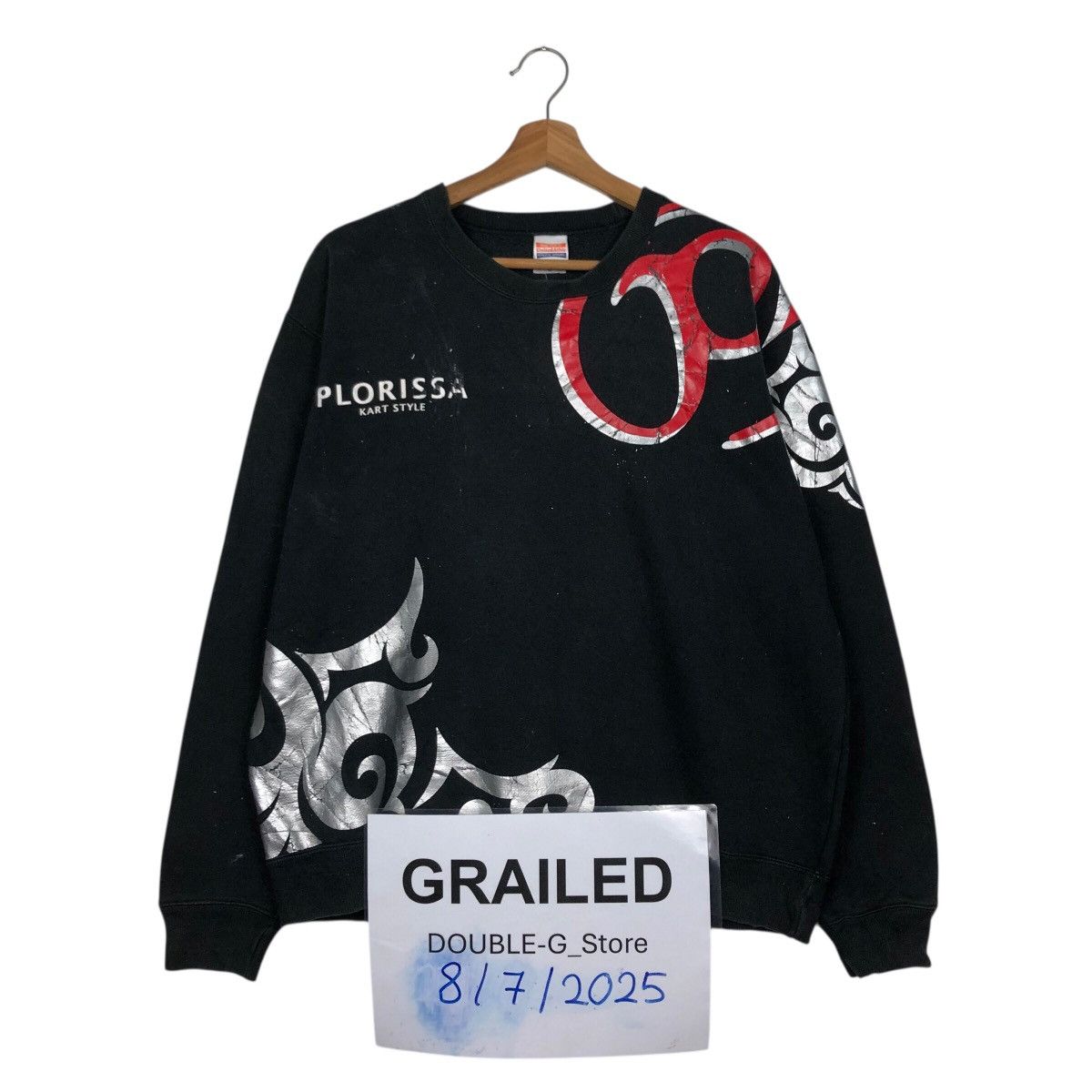 Other 📌Vintage Sweatshirt Plorissa Kart Style Punk Design Biker Size US L / EU 52-54 / 3 - 1 Thumbnail