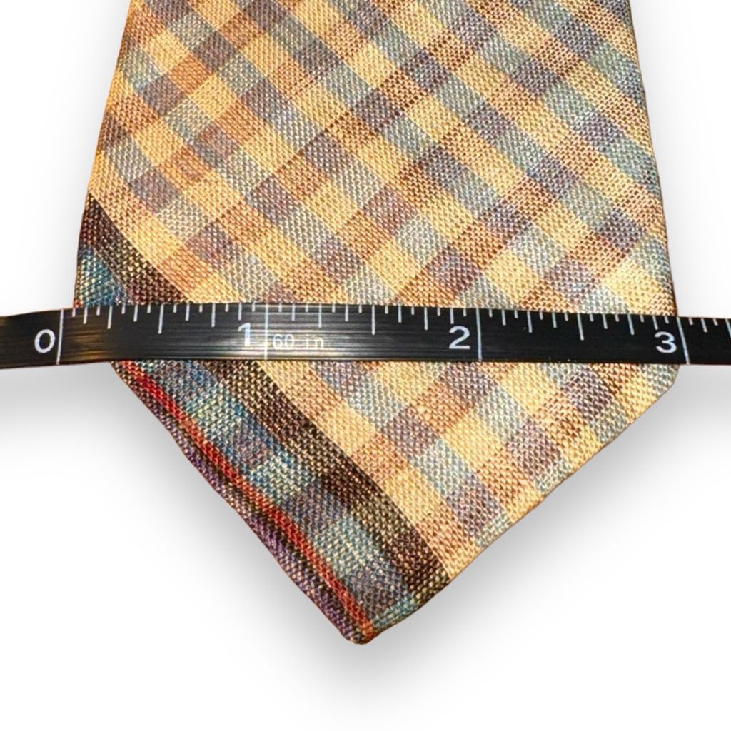 Missoni Missoni Multicolored Check Handmade in Italy 100% Linen Tie Size ONE SIZE - 2 Thumbnail