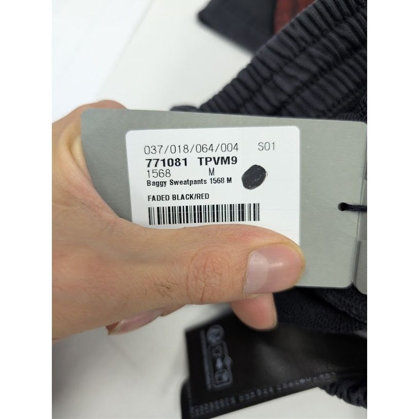 Balenciaga o1rshd1 Baggy Sweatpants / Trousers in Faded Black/Red Size US 32 / EU 48 - 23 Thumbnail