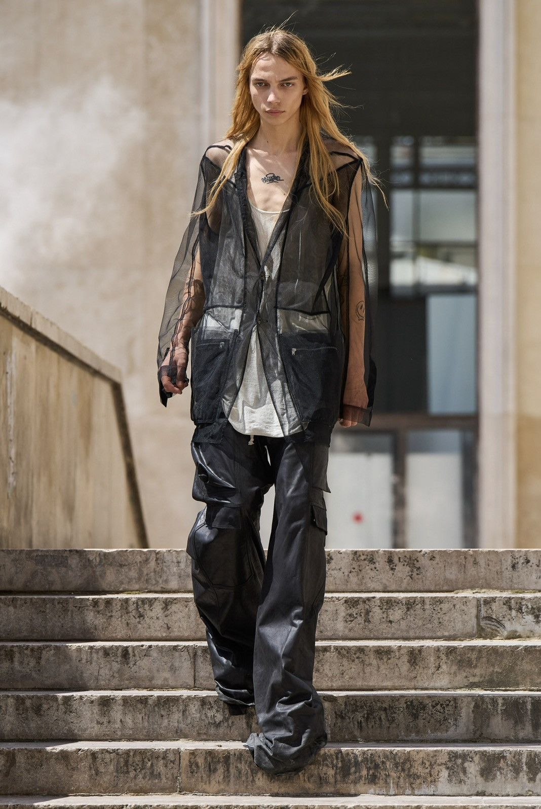 Rick Owens Rick Owens SS23 EDFU Lido Jacket in tulle (50IT) Size 40R - 4 Thumbnail