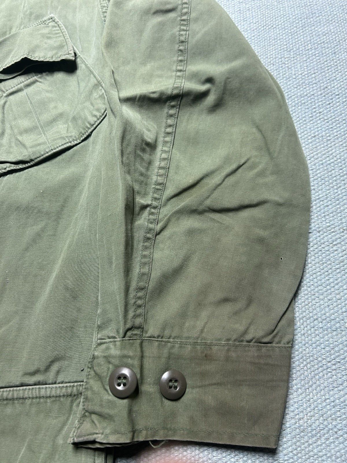 Vintage 60s OG 107 slant pocket shirt non ripstop poplin Vietnam S Size US S / EU 44-46 / 1 - 5 Thumbnail
