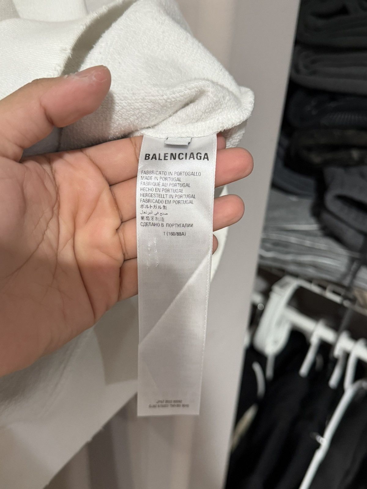 Balenciaga Balenciaga Hoodie White (Fits S-M) Size US M / EU 48-50 / 2 - 4 Thumbnail