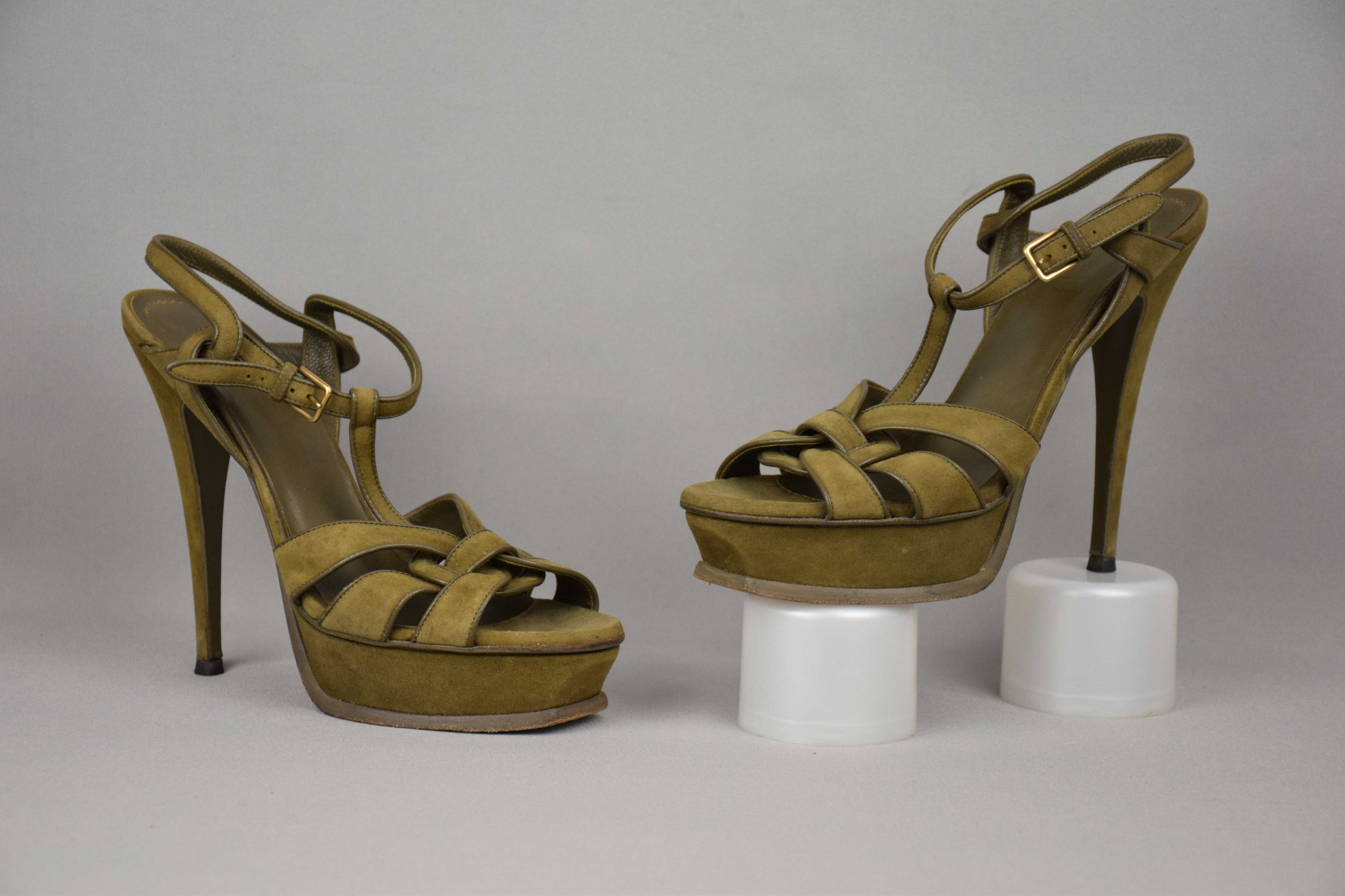 Saint Laurent Paris × Yves Saint Laurent YSL Yves Saint Laurent Tribute Sandals US 8 UK 6 EU 39 Size US 8 / IT 38 - 6 Thumbnail