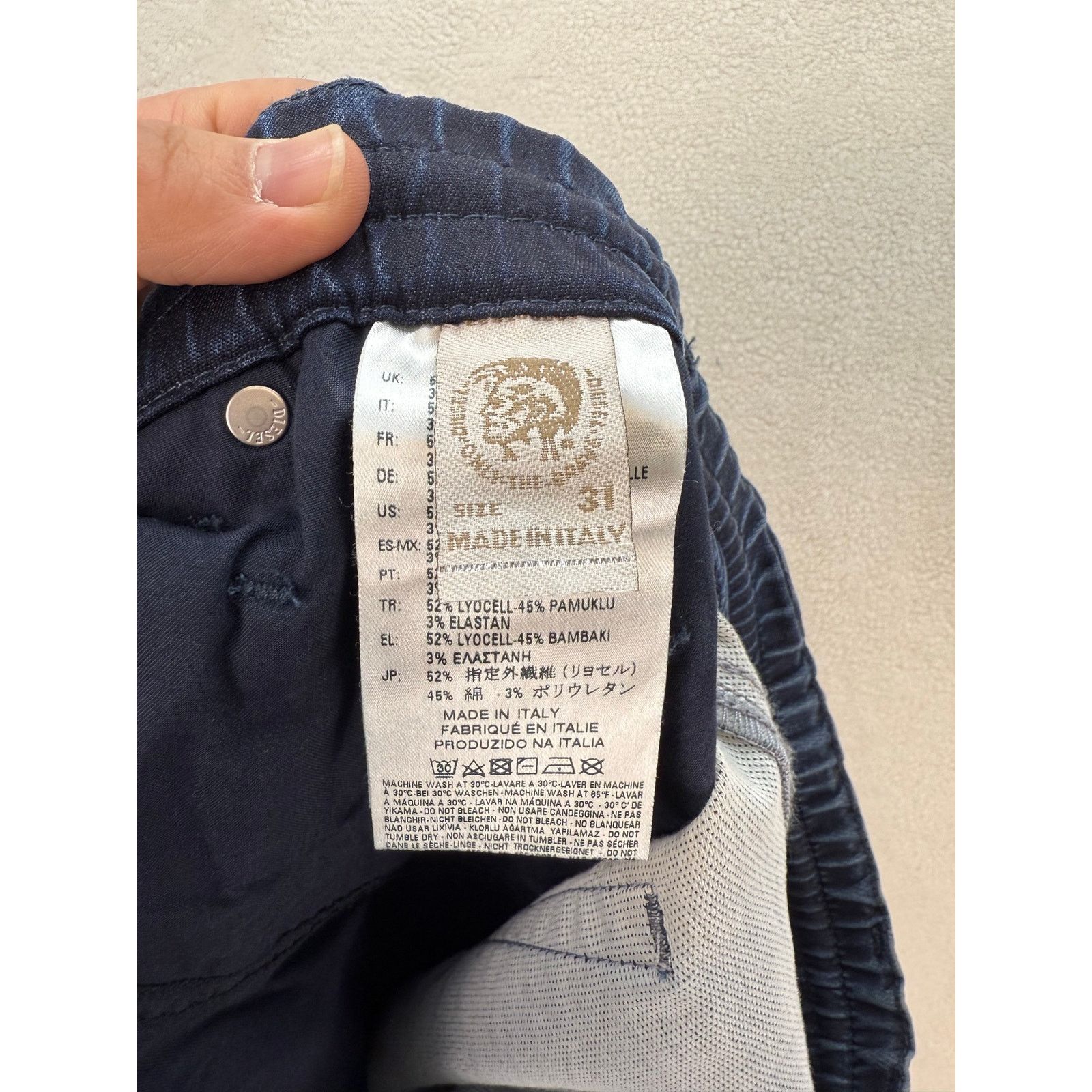 Diesel DIESEL MADE IN ITALY WOMEN'S 31 KRAILEY-NE SWEAT JOGG JEAN Size 31" - 6 Thumbnail