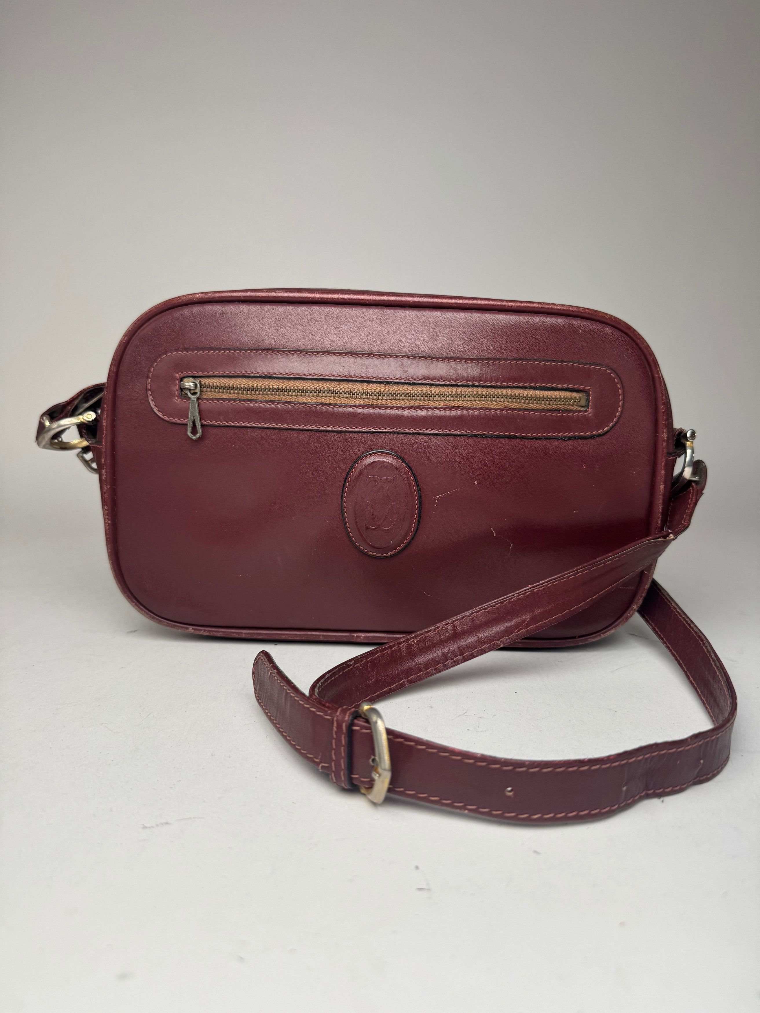 Other Vintage Cartier Leather Bag Burgundy Size ONE SIZE - 1 Thumbnail