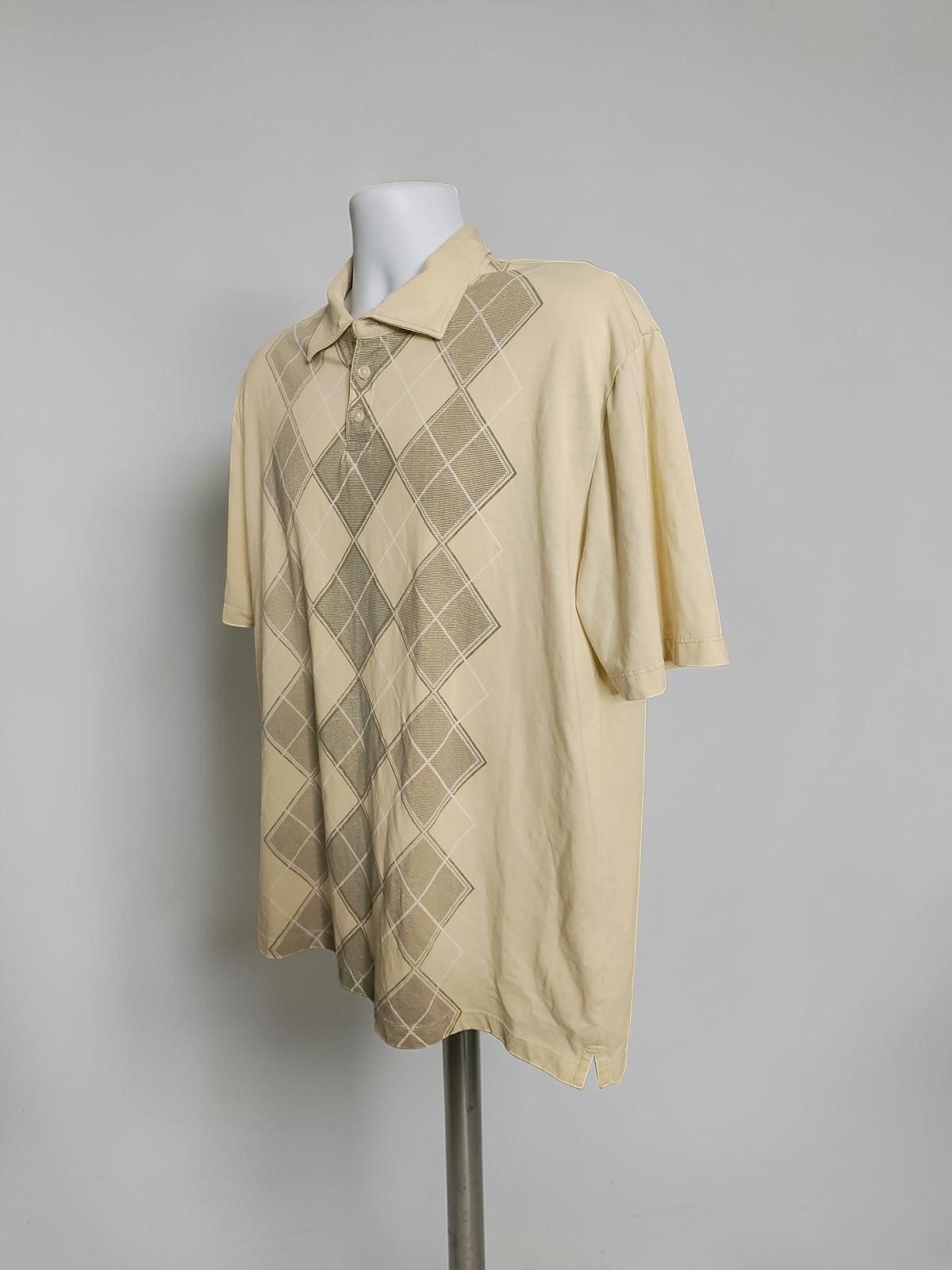 Other Men's Size XL Beige Argyle Polo Shirt by JOE Joseph Abboud Size US XL / EU 56 / 4 - 4 Thumbnail