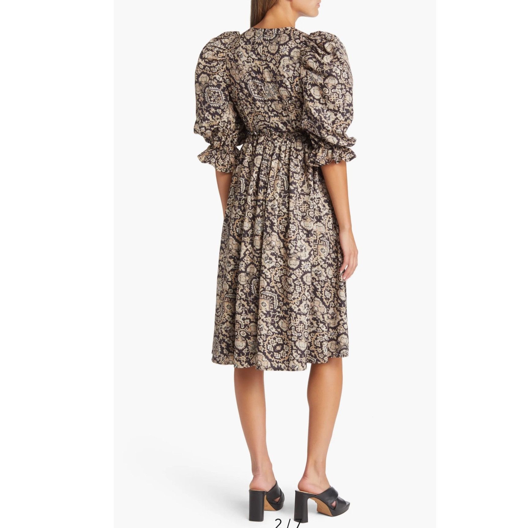 Other Area Stars Medallion Print Empire Waist Dress Size S / US 4 / IT 40 - 7 Thumbnail
