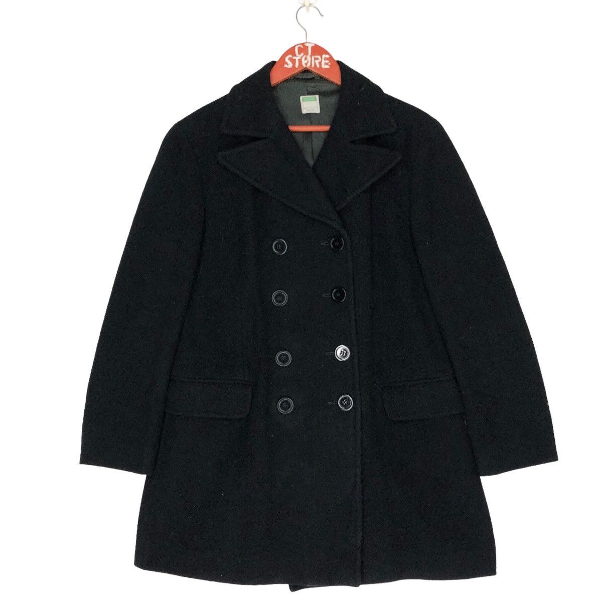 Benetton Black Peacoats