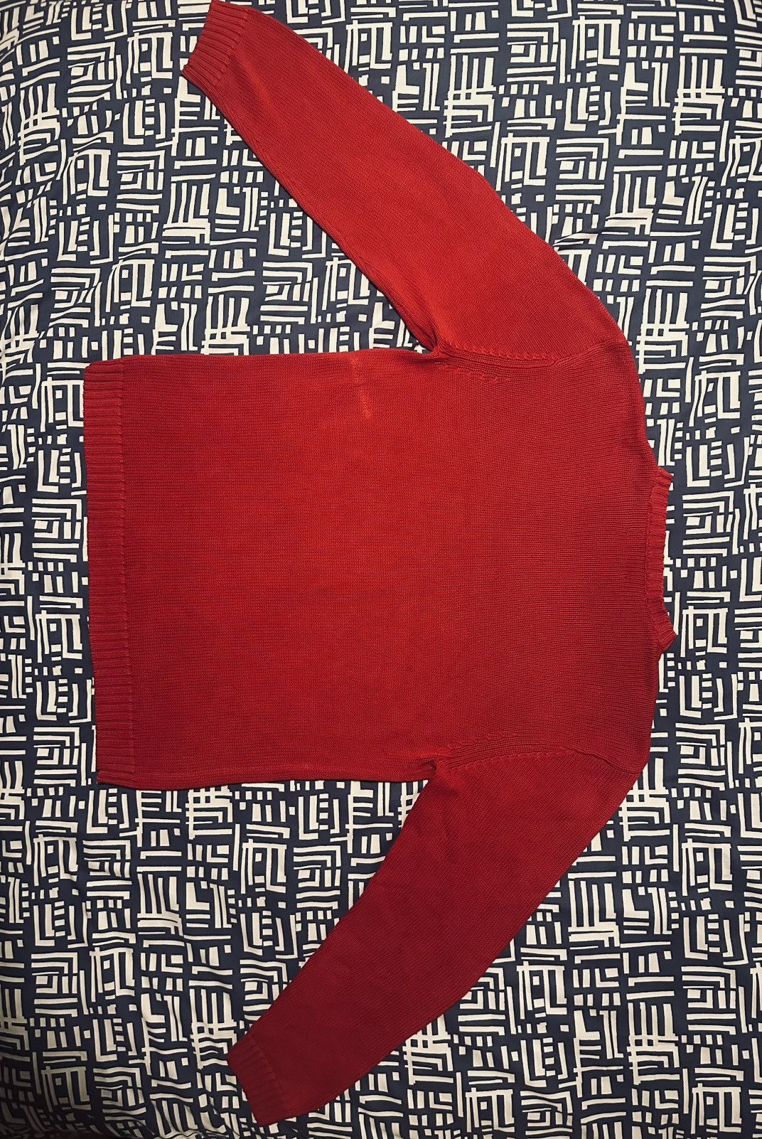 Chaps Ralph Lauren × Vintage Vintage Ralph Lauren Chaps Knit jumper Burgundy Cotton Size US XL / EU 56 / 4 - 4 Thumbnail