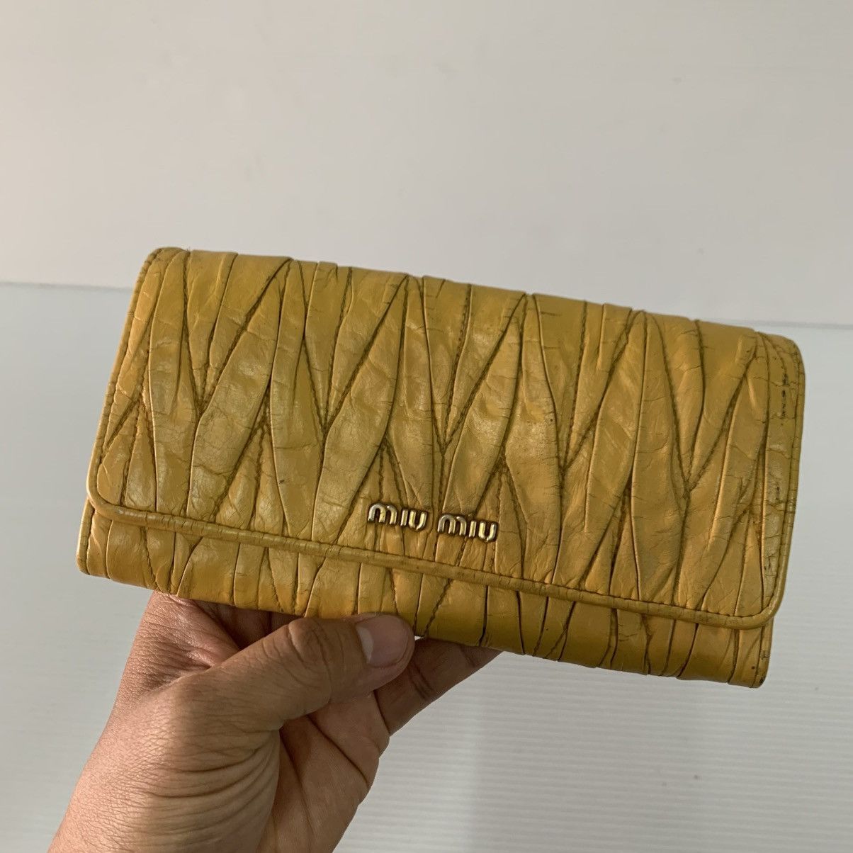 Miu Miu Miu Miu Leather Long Wallet Size ONE SIZE - 3 Thumbnail