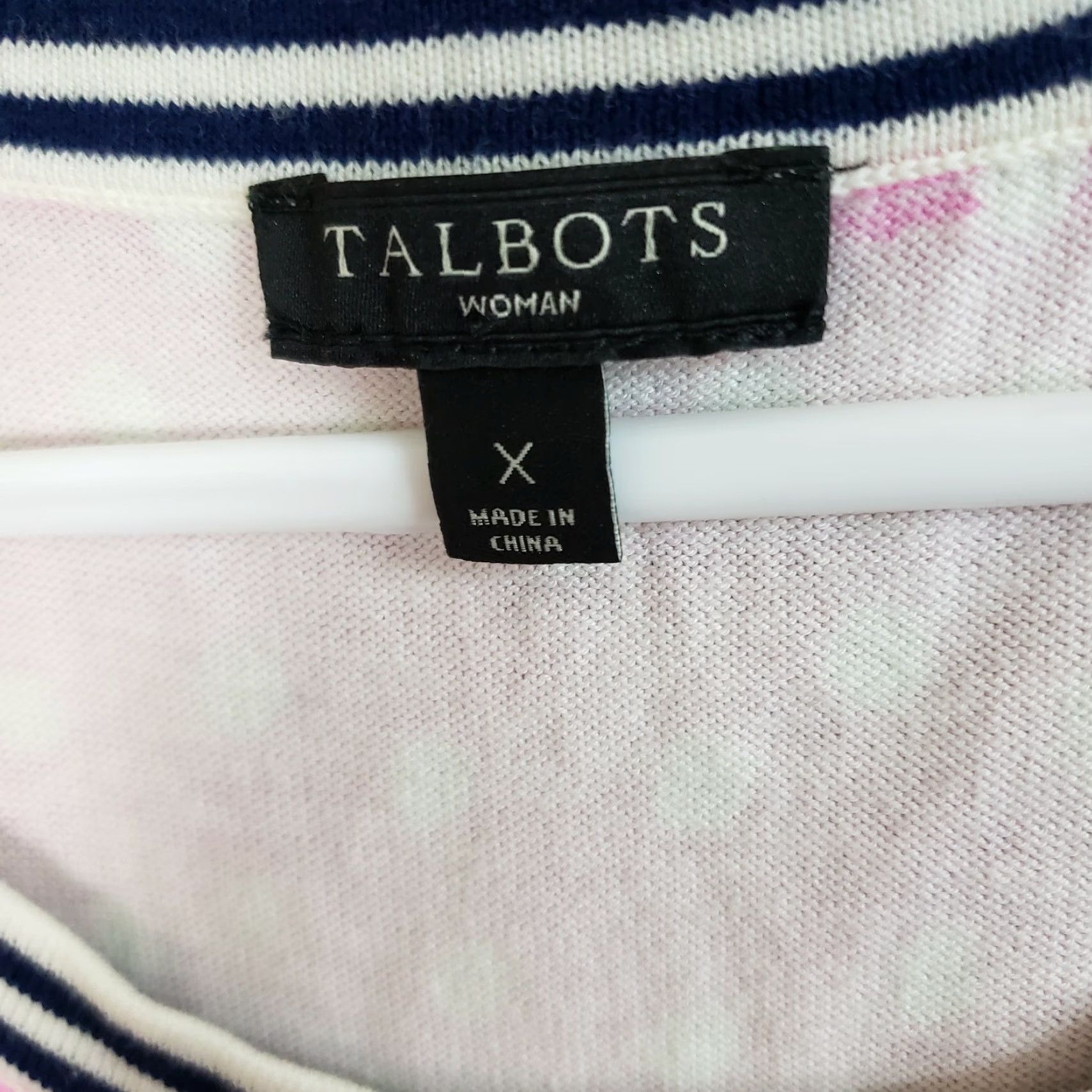 Talbots Talbots Womens Knit Tank Top X Pink Polka Dot Cotton Blend Scoop Neck Tank Shirt Womens XS? Size XL / US 12-14 / IT 48-50 - 6 Thumbnail