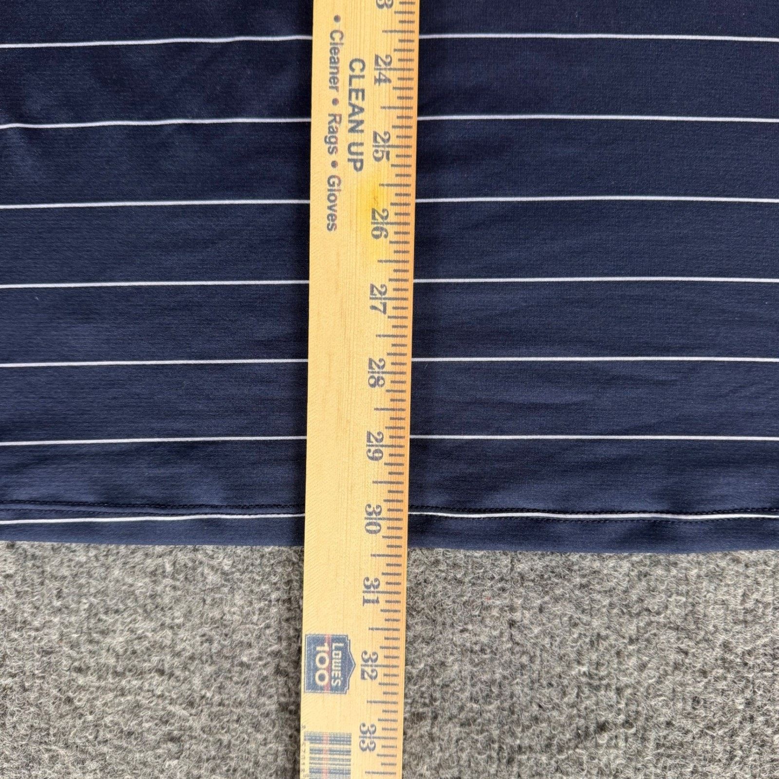 KJUS KJUS Soren Polo Shirt Mens 52 Large Navy Blue Striped Golf Size US L / EU 52-54 / 3 - 7 Thumbnail