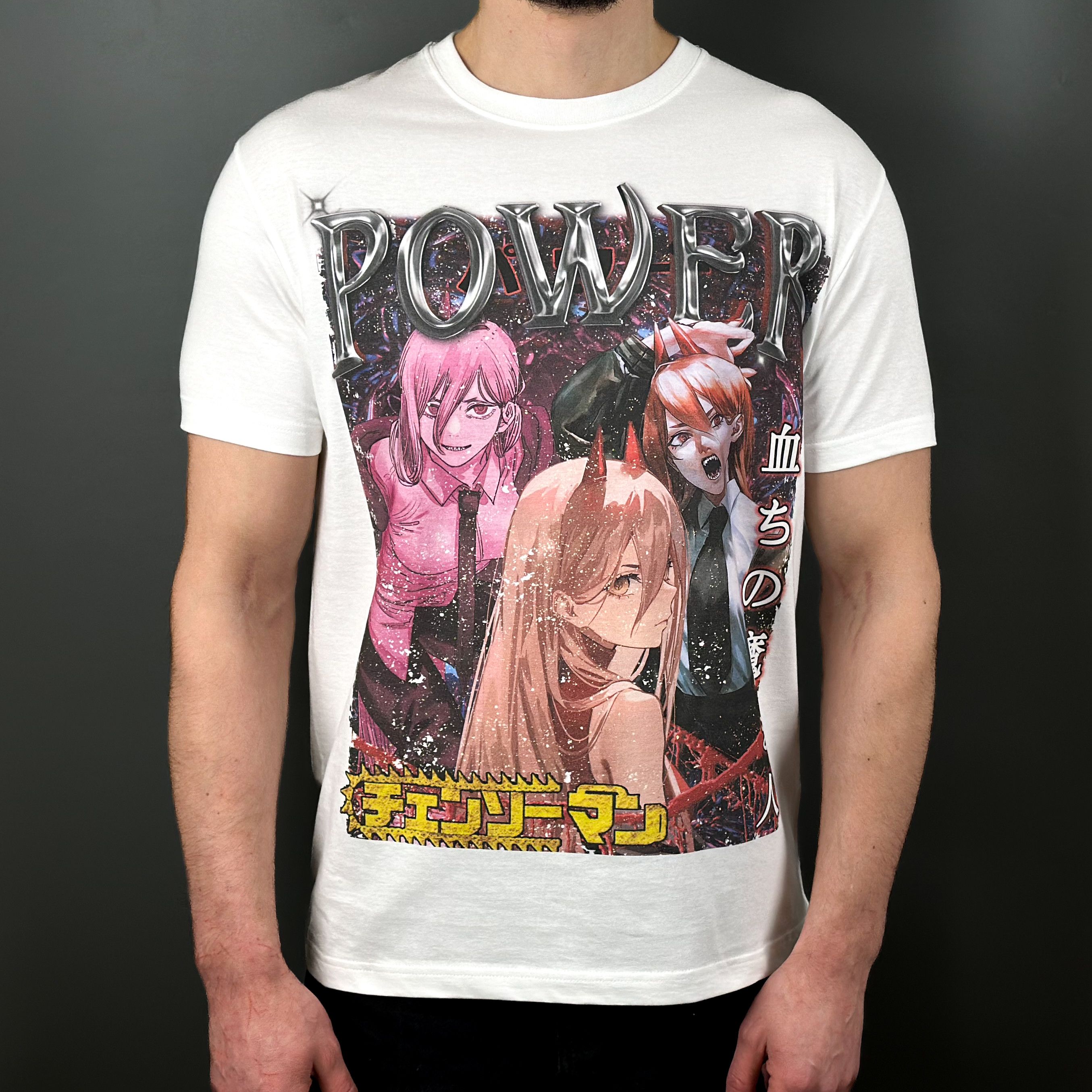 Anime × Japanese Brand × Vintage Chainsaw Man Power Anime Tee T-Shirt Size US XL / EU 56 / 4 - 1 Thumbnail