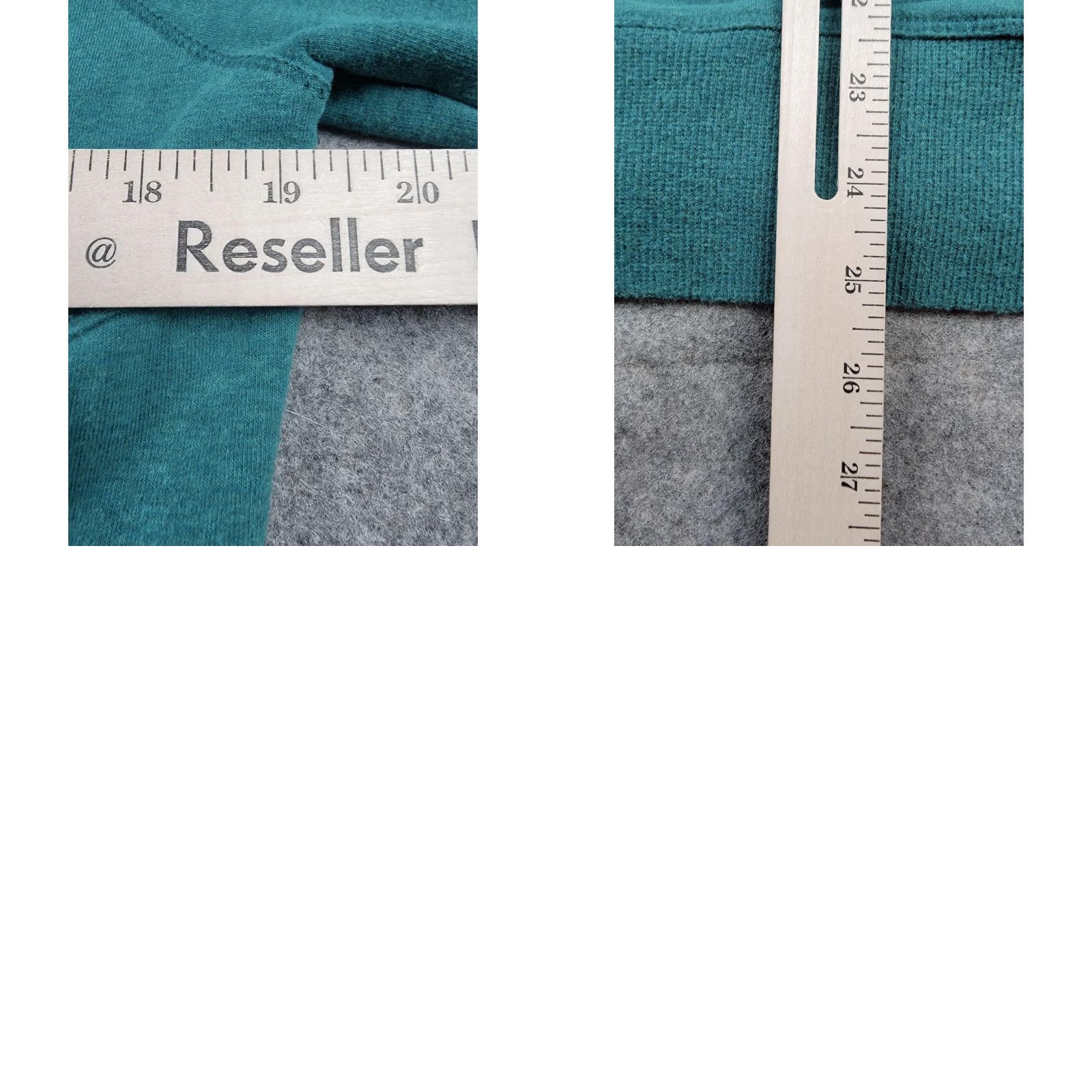Vintage L.L.Bean Sweatshirt Womens M Green Cowl Neck Pullover Pocket Thumbholes Size M / US 6-8 / IT 42-44 - 8 Thumbnail