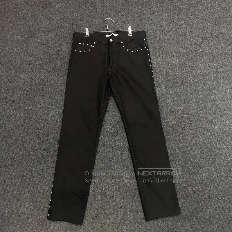 Givenchy Givenchy Black Cotton Logo Casual Pants . Size US 32 / EU 48 - 1 Thumbnail