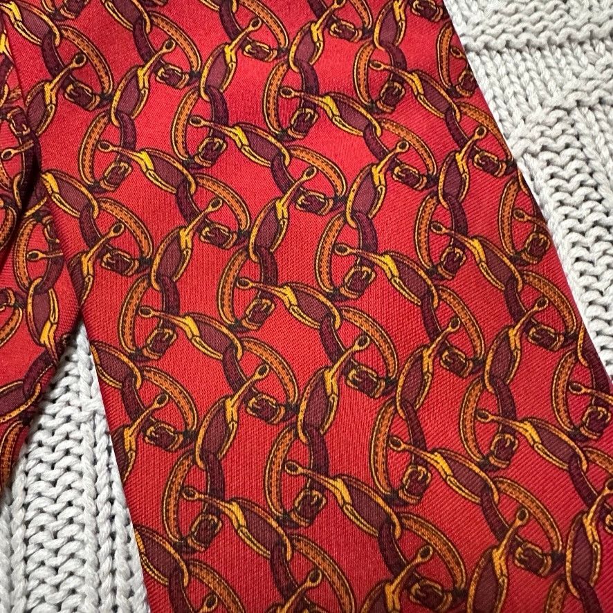 Brooks Brothers Brooks Brothers red horse bit silk tie Size ONE SIZE - 2 Thumbnail