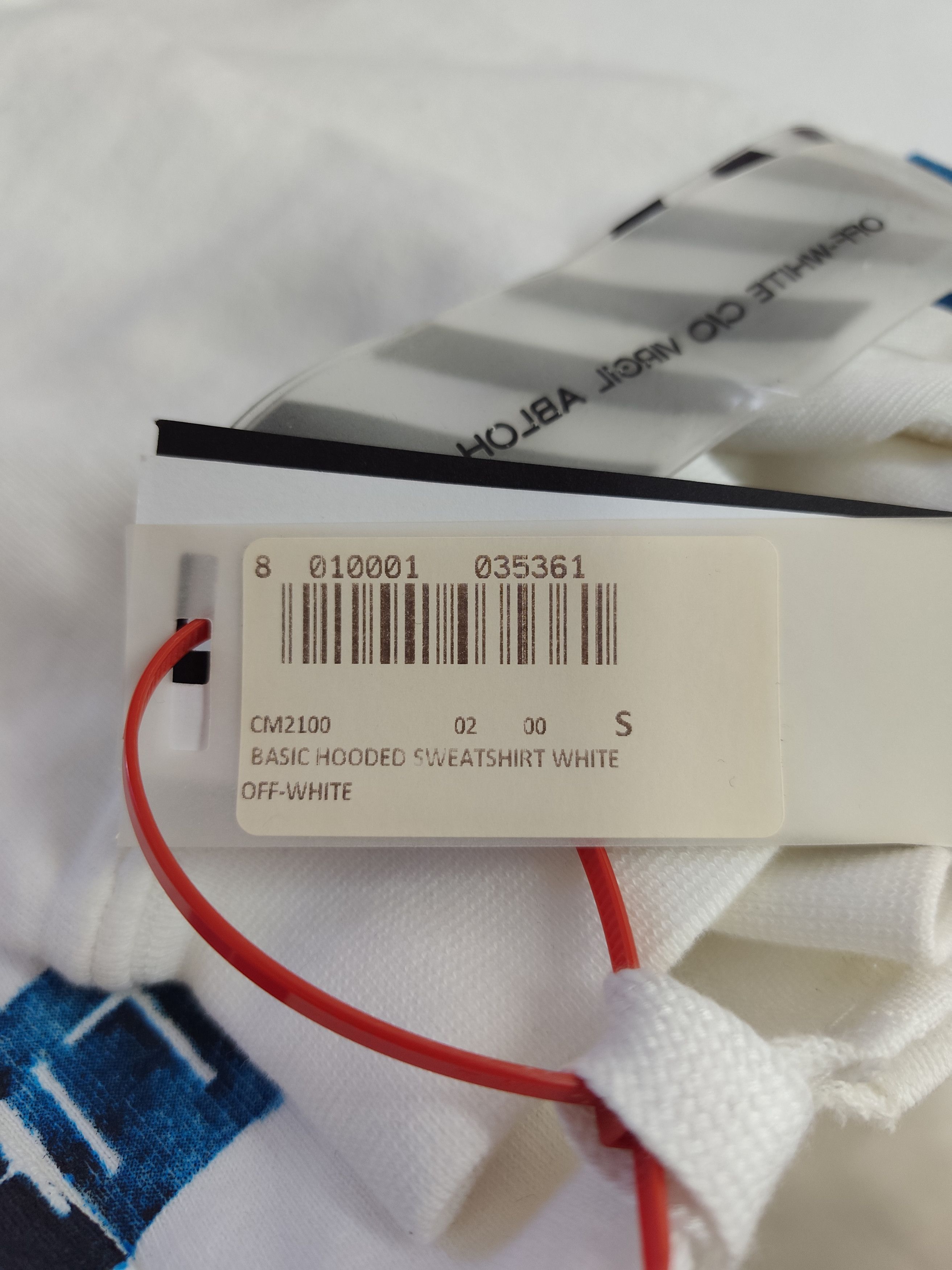 Off-White Off-White "Blue Collar Hoodie" Size US S / EU 44-46 / 1 - 8 Thumbnail