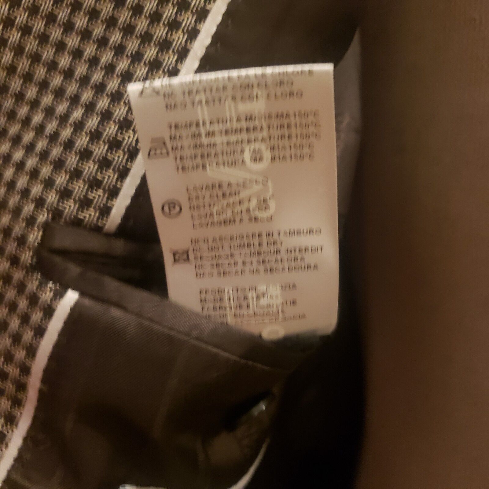 Versace Versace Collection Black Checkered Blazer Size 48 R Size 48R - 6 Thumbnail