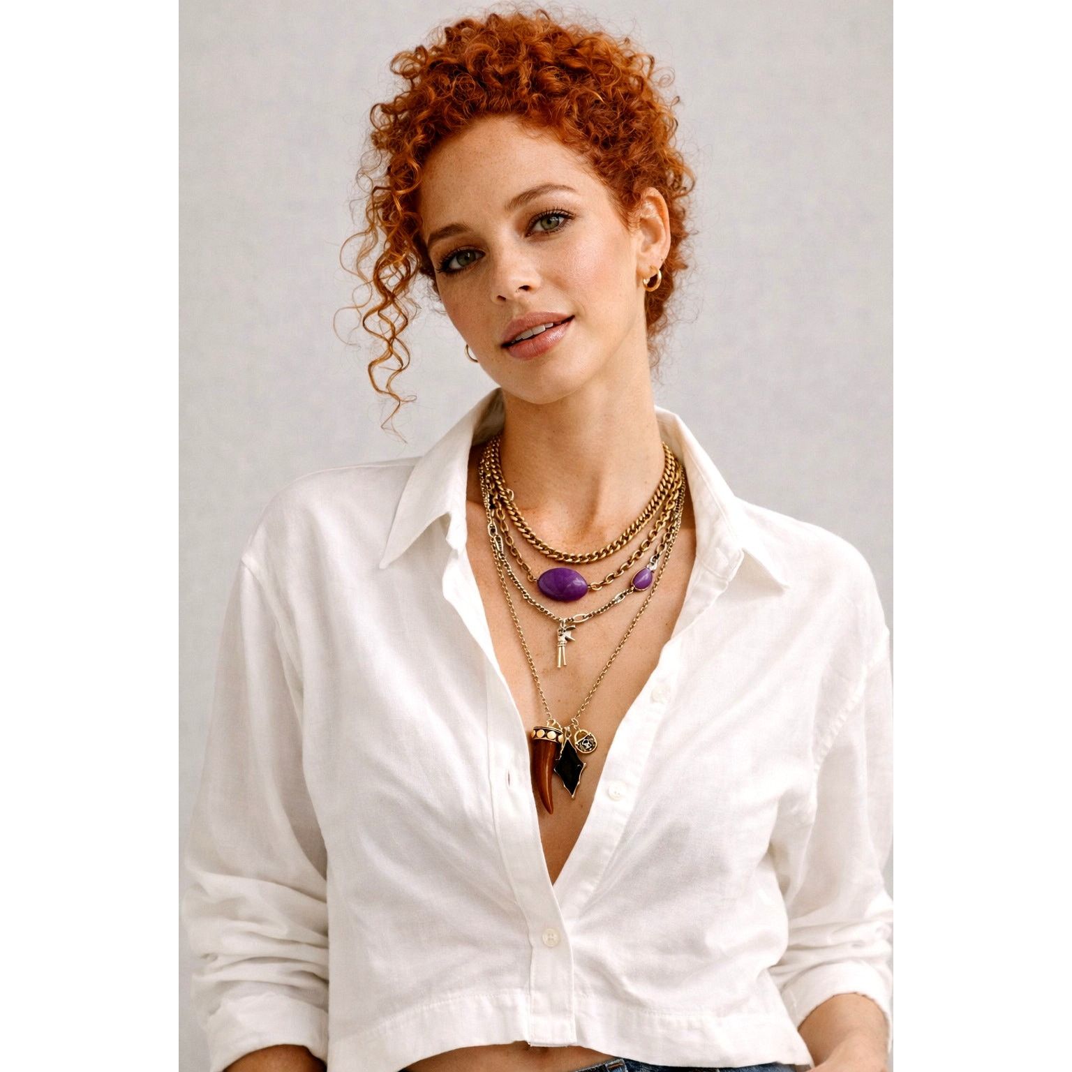 Free People Free People Zella Layer Necklace Mixed Metal One Size Size ONE SIZE - 1 Thumbnail