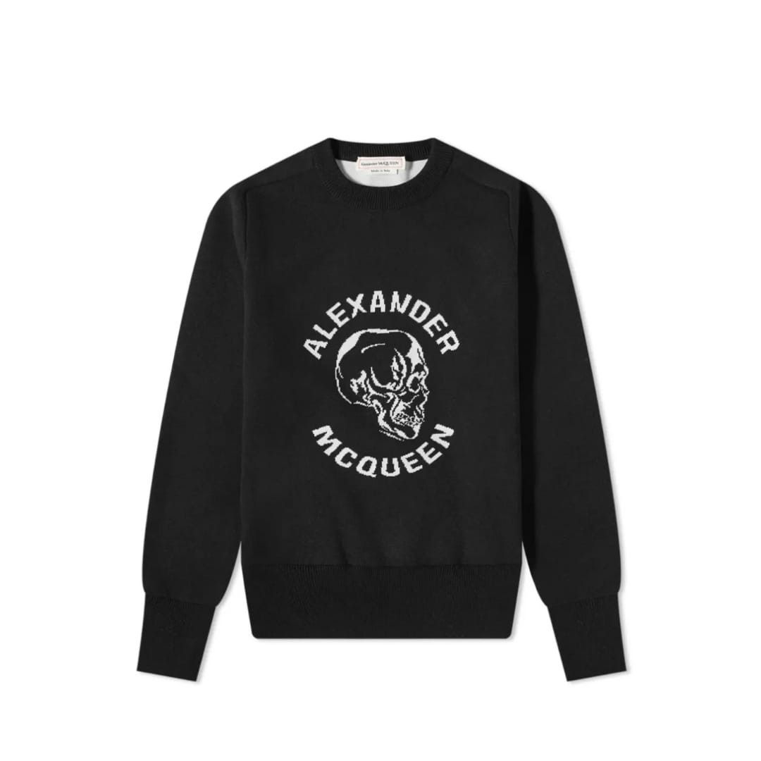 Alexander McQueen o1y1024 Sweater in Black Size US M / EU 48-50 / 2 - 1 Thumbnail