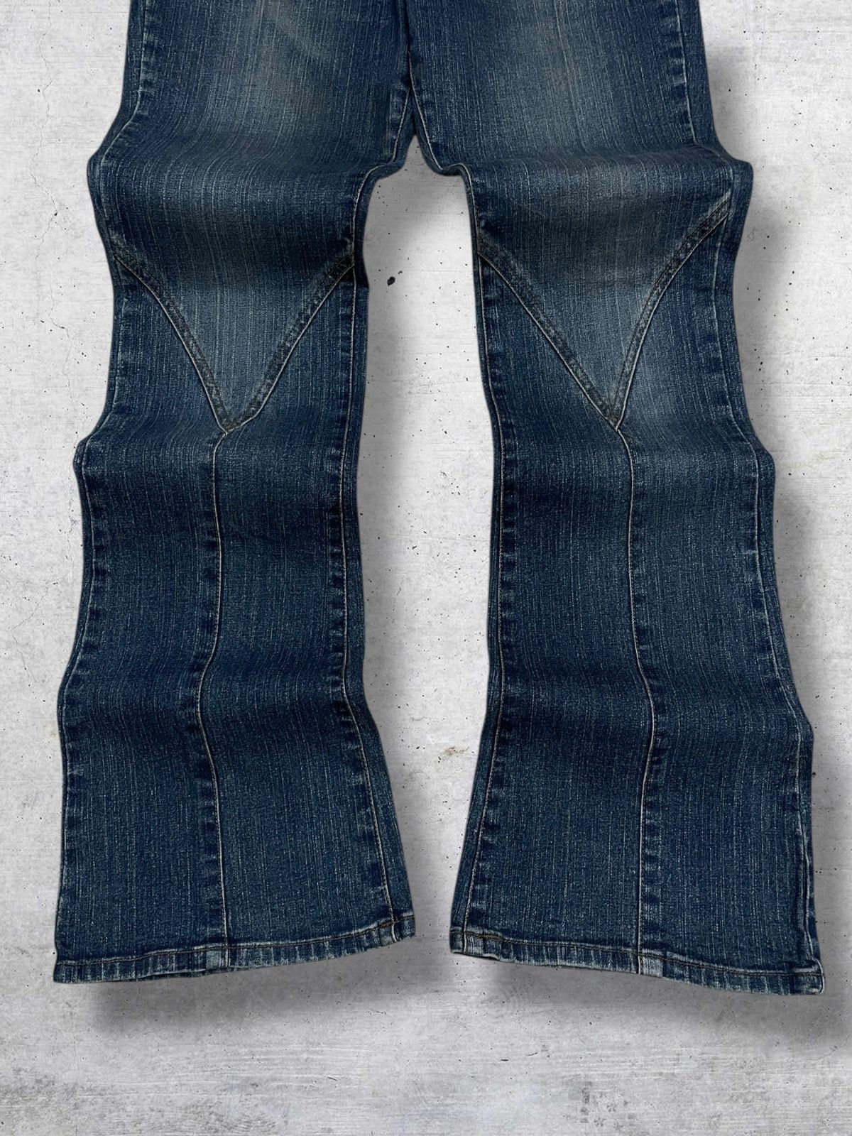 Tornado Mart VINTAGE JKG 1990S JAPAN DESIGNER OG RETRO COWBOY FLARE DENIM Size US 30 / EU 46 - 3 Thumbnail