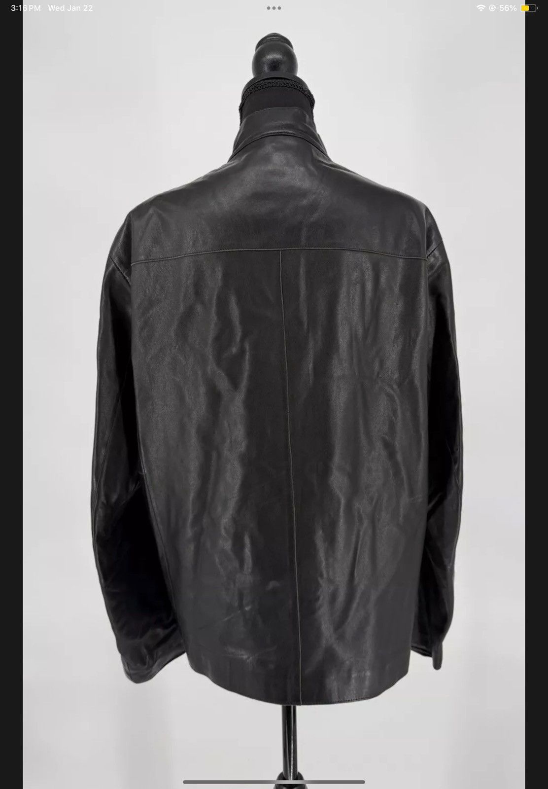 Armani Armani Collezioni Leather Jacket Black Women’s Size 42 Size L / US 10 / IT 46 - 8 Thumbnail