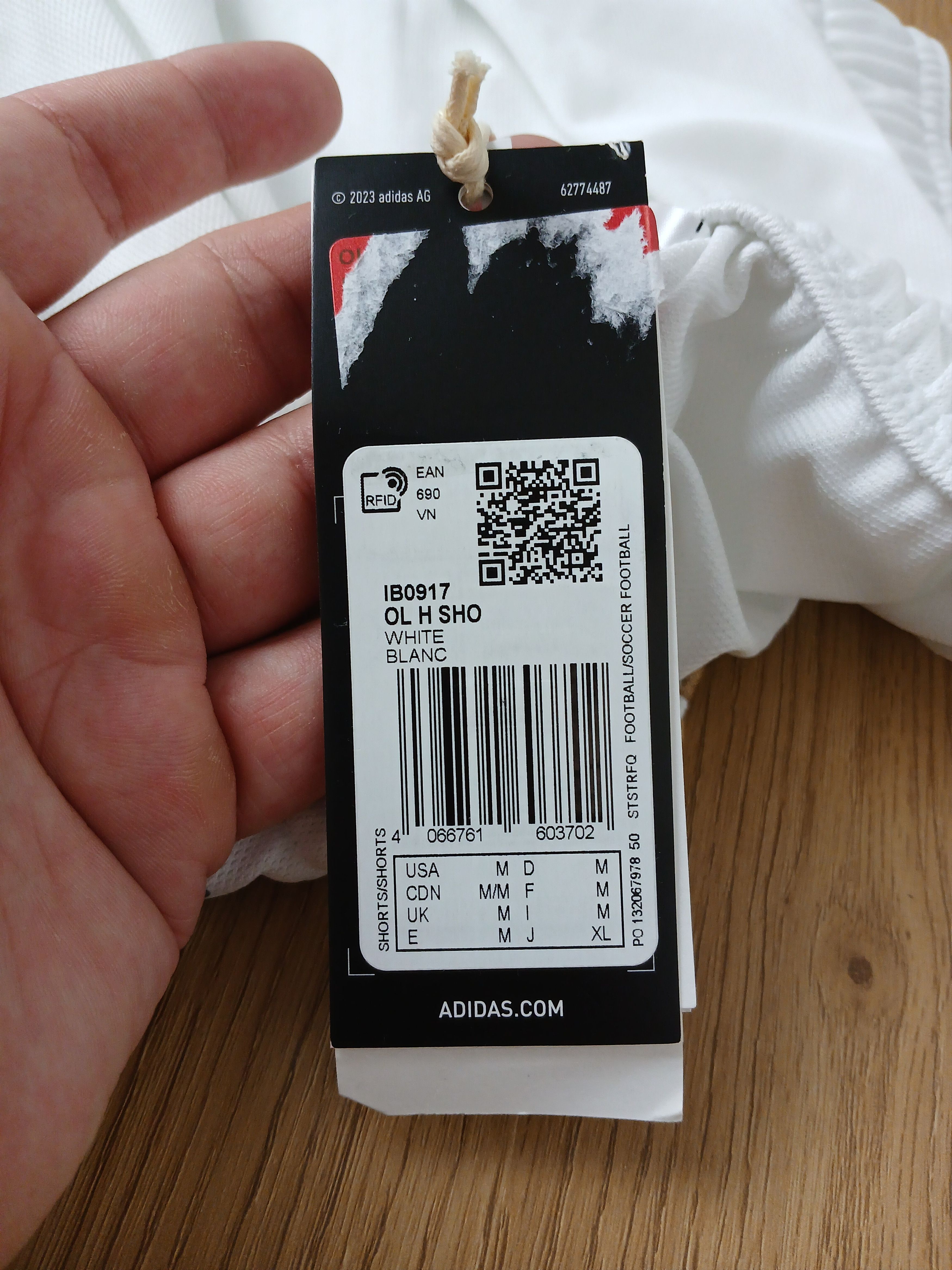 Adidas New Olympique Lyonnais Lyon Football Shorts size M Size US 30 / EU 46 - 11 Thumbnail