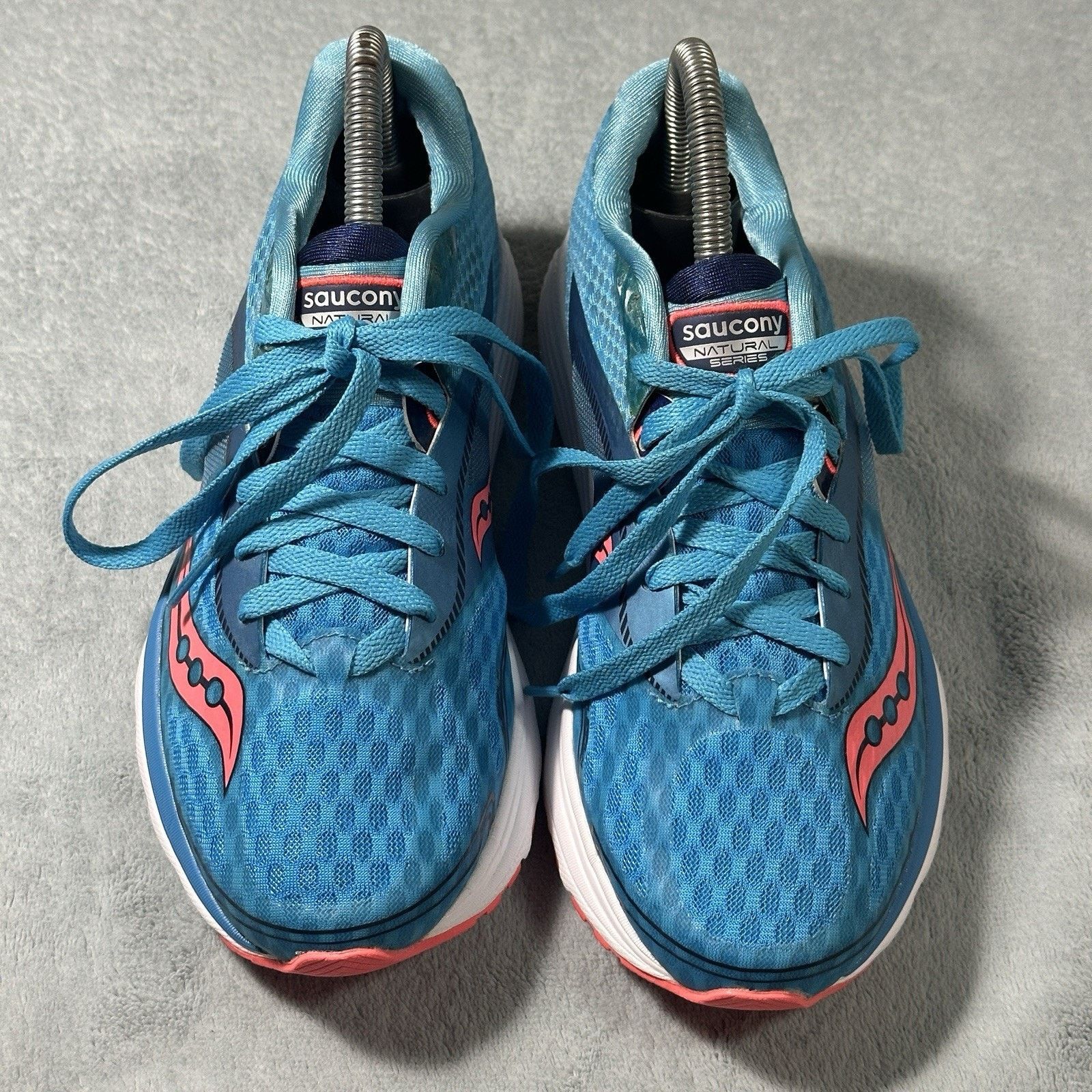 Saucony Saucony Kinvara 14 Blue Hiking Trail Running Shoes Flaw Size US 7 / IT 37 - 4 Thumbnail