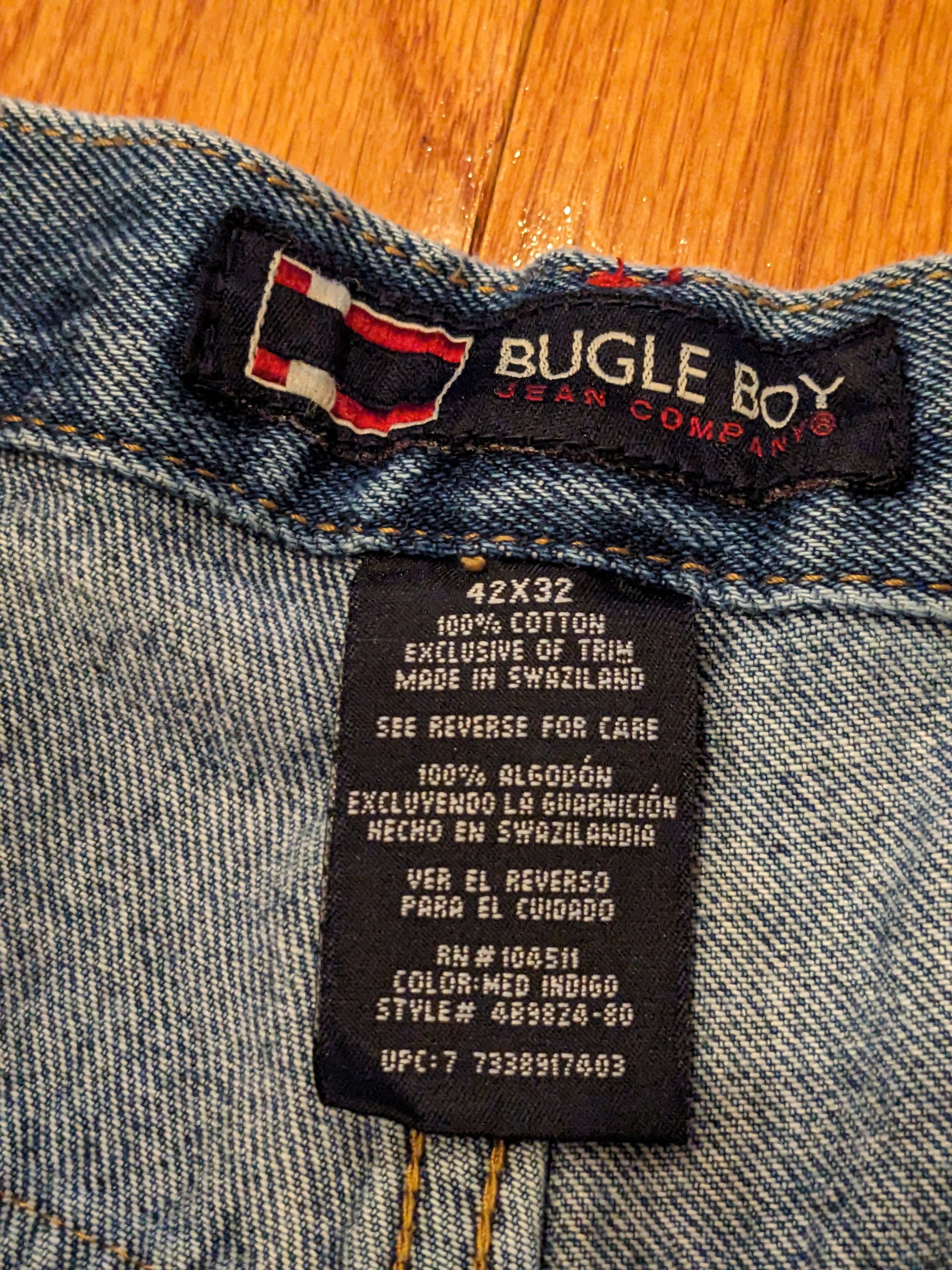 Bugle Boy × Vintage Vintage Y2K Bugle Boy 42 x 32 Baggy Blue Denim Jeans Size US 42 / EU 58 - 4 Thumbnail