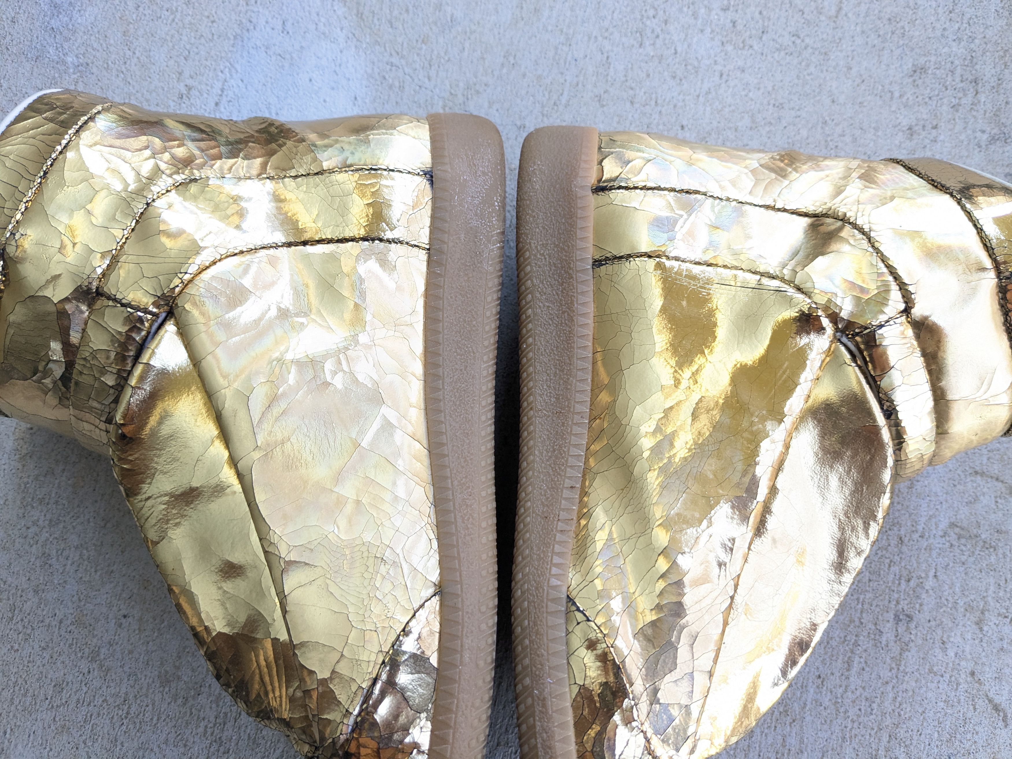 Maison Margiela Maison Margiela Future High Top Gold 8 41 Cracked Size US 8 / EU 41 - 7 Thumbnail
