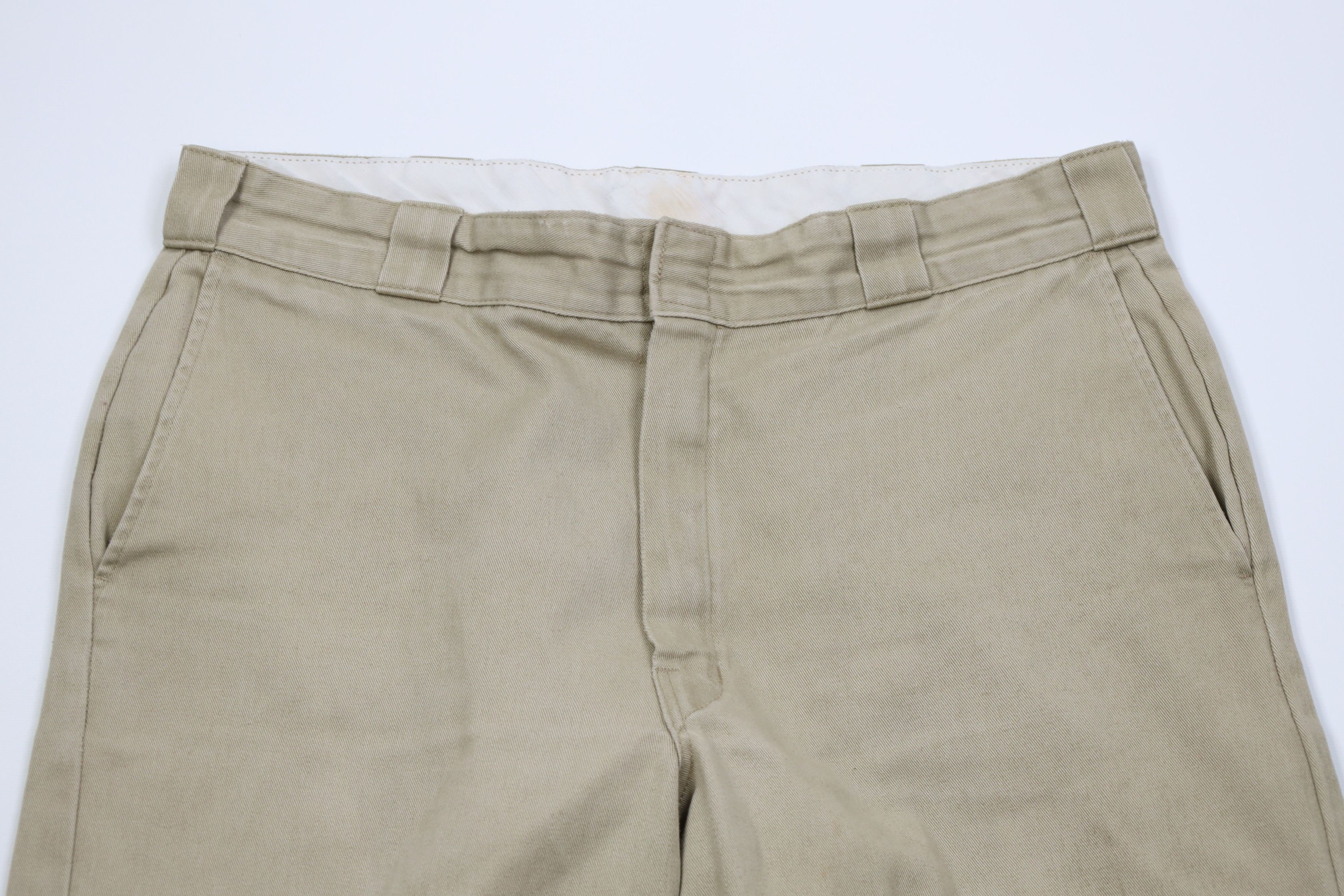 Dickies Vintage Dickies Wide Leg Dungaree Pants Trousers Beige Size US 36 / EU 52 - 2 Thumbnail