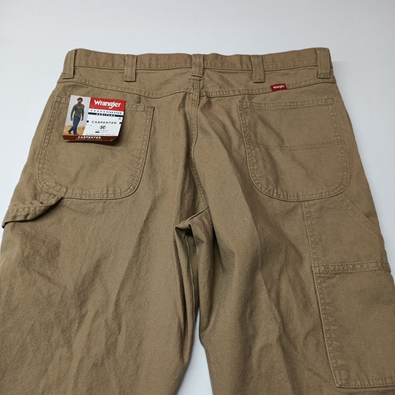 Wrangler Wrangler Carpenter Pants Men's 38x34 Dark Khaki Relaxed Fit Size US 38 / EU 54 - 7 Thumbnail