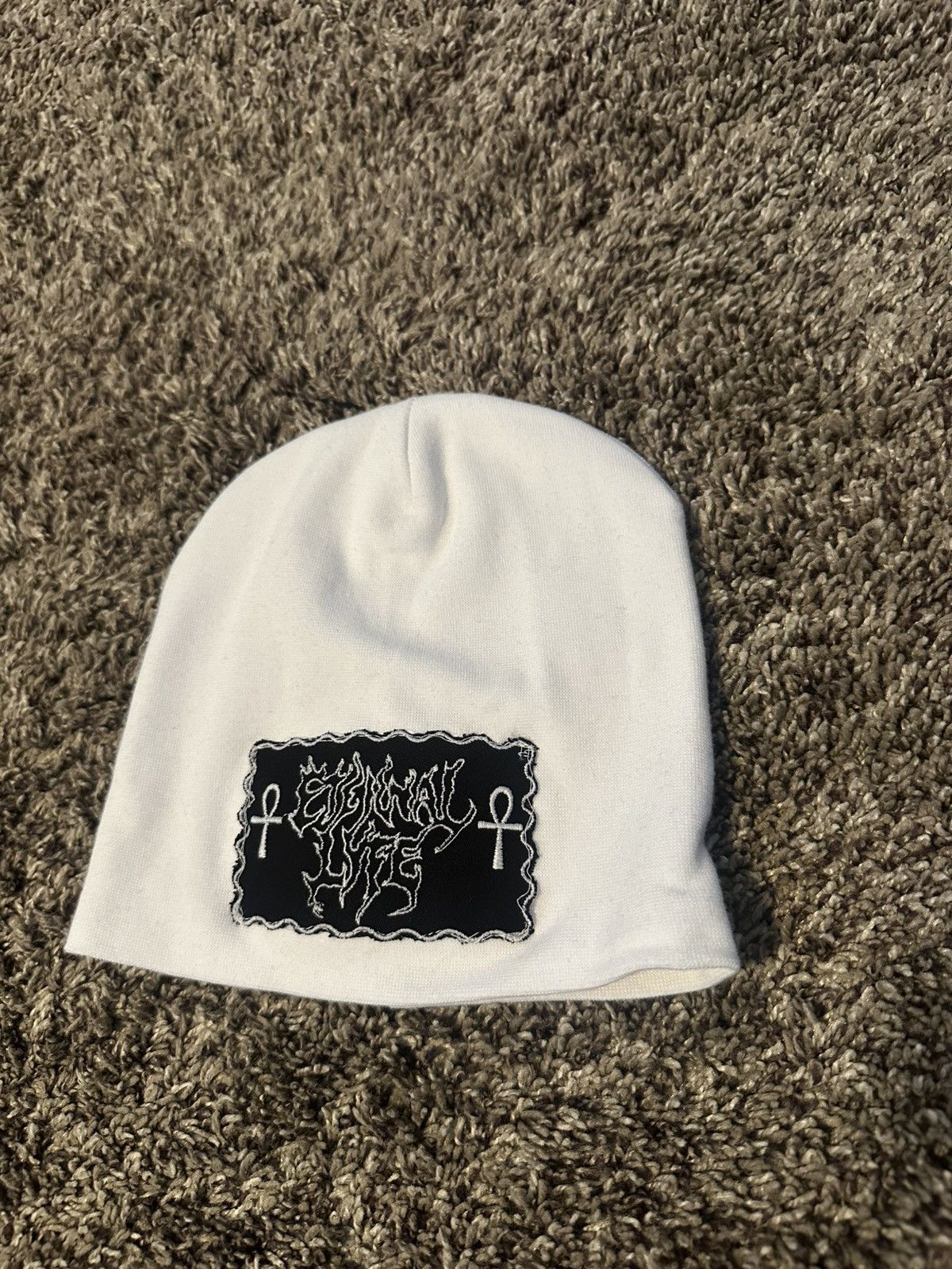 Other Concious Streetwear Apparel Skull Cap Unisex OS White Black Size ONE SIZE - 1 Thumbnail