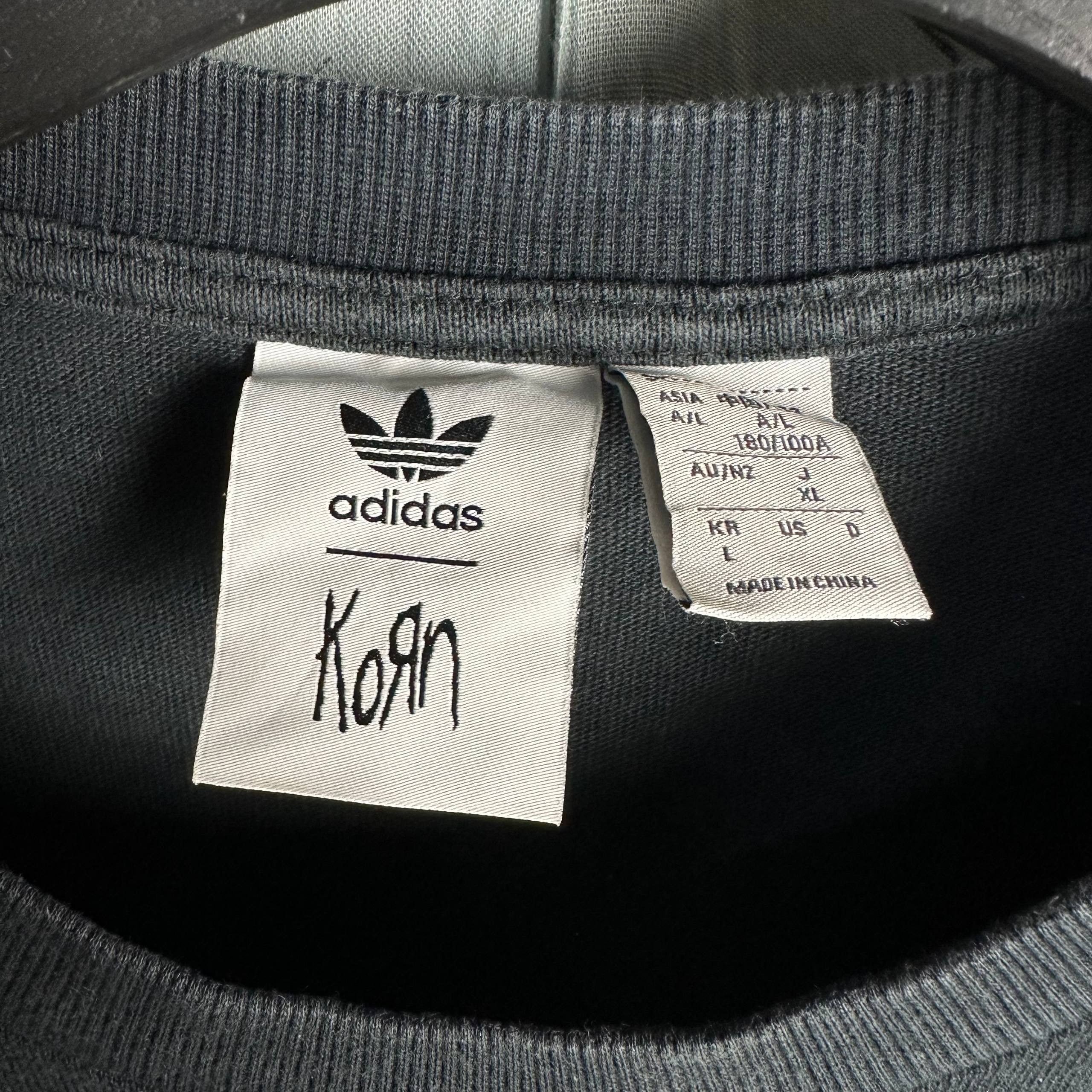 Adidas Authentic Adidas Korn "Life Is Peachy" Band T-Shirt FW23 Size US XL / EU 56 / 4 - 4 Thumbnail