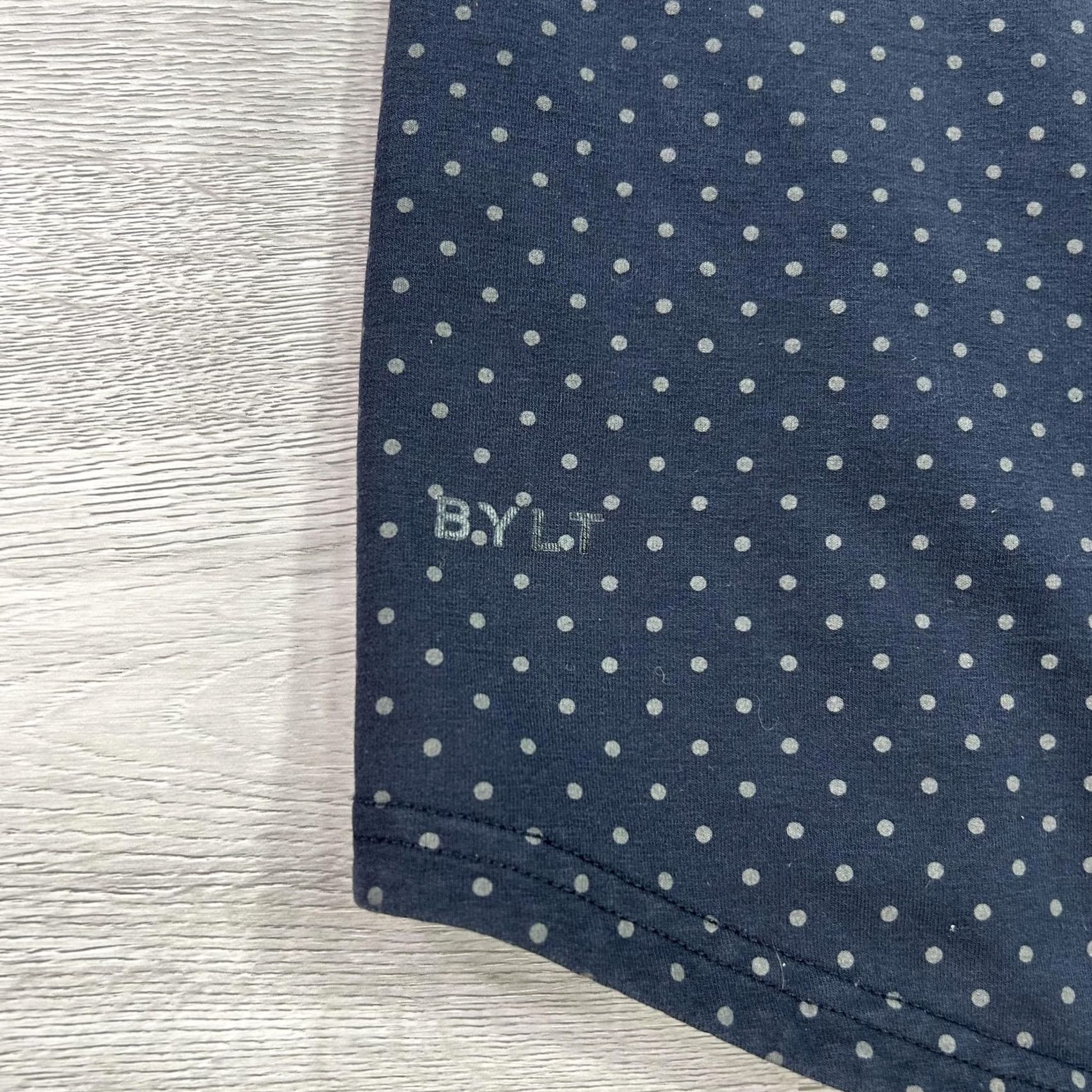Vintage BYLT Shirt Mens L Blue Polka Dot Crewneck Drop-Cut Tee Size US L / EU 52-54 / 3 - 4 Thumbnail