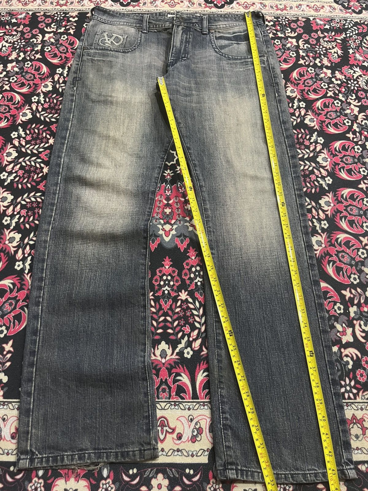 Von Dutch ⚡️Grunge⚡️Vintage Von Dutch Embroidery Patch Black Faded Jeans Size US 34 / EU 50 - 13 Thumbnail